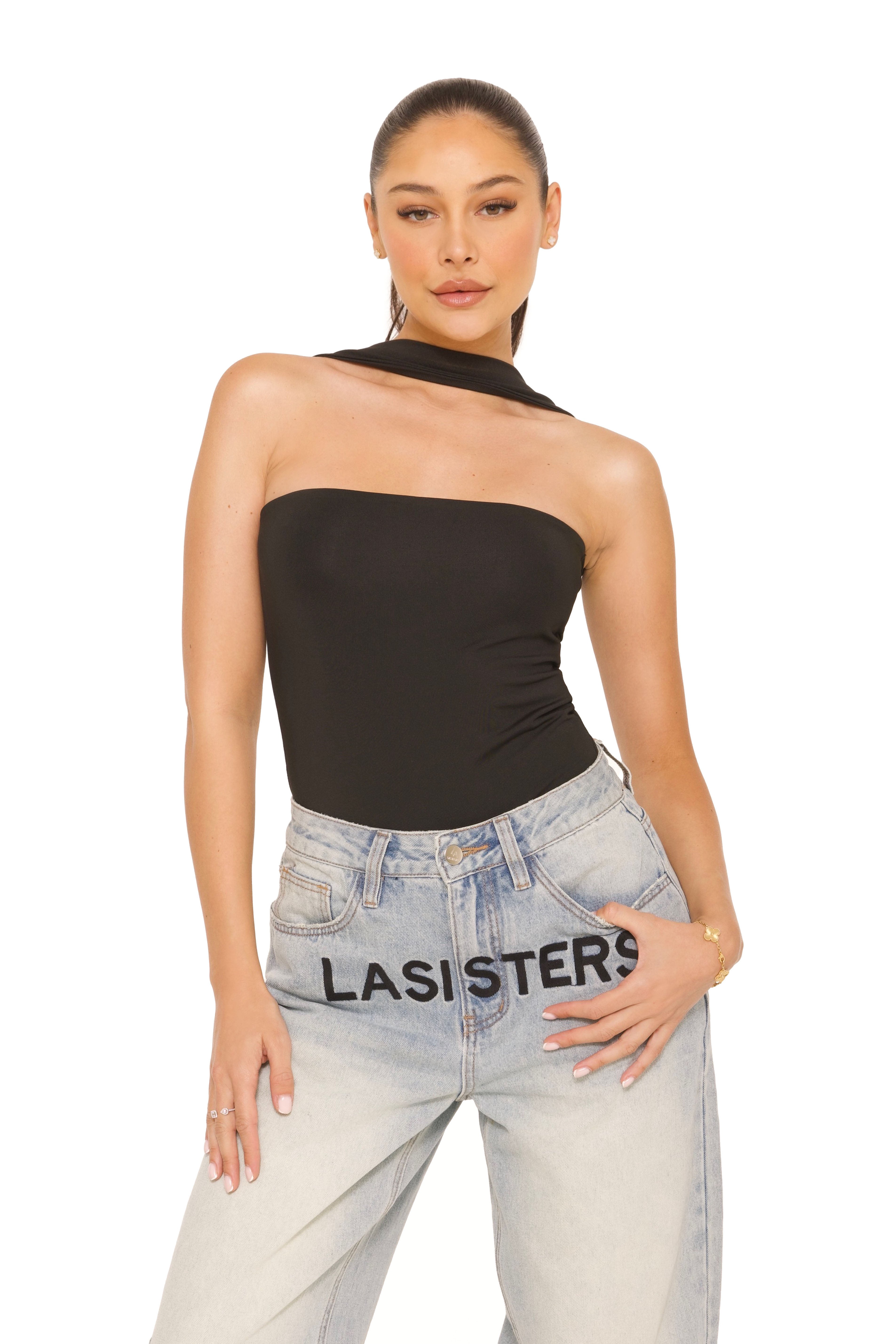 Choker Bodysuit Black