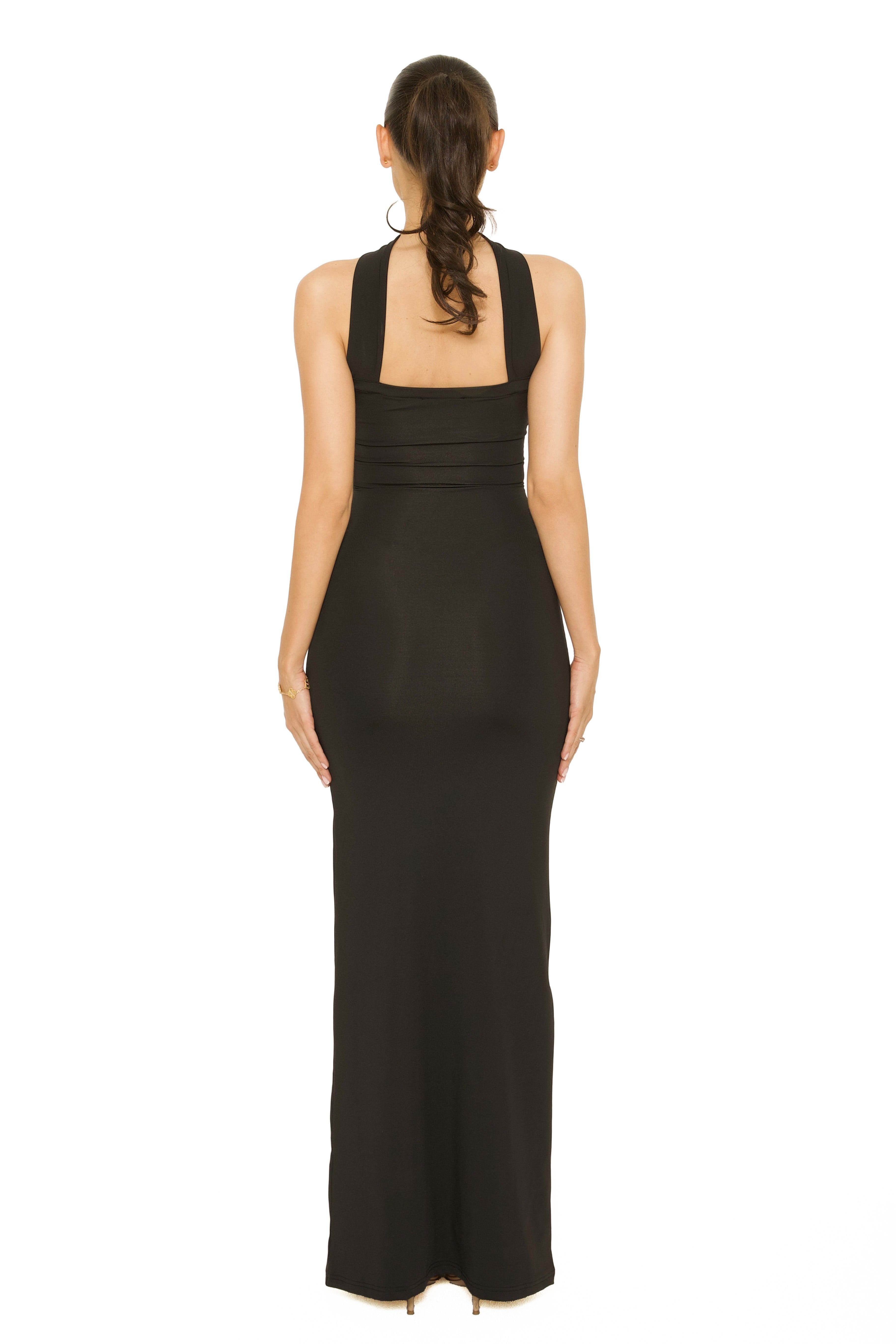 Maxi Choker Dress Black