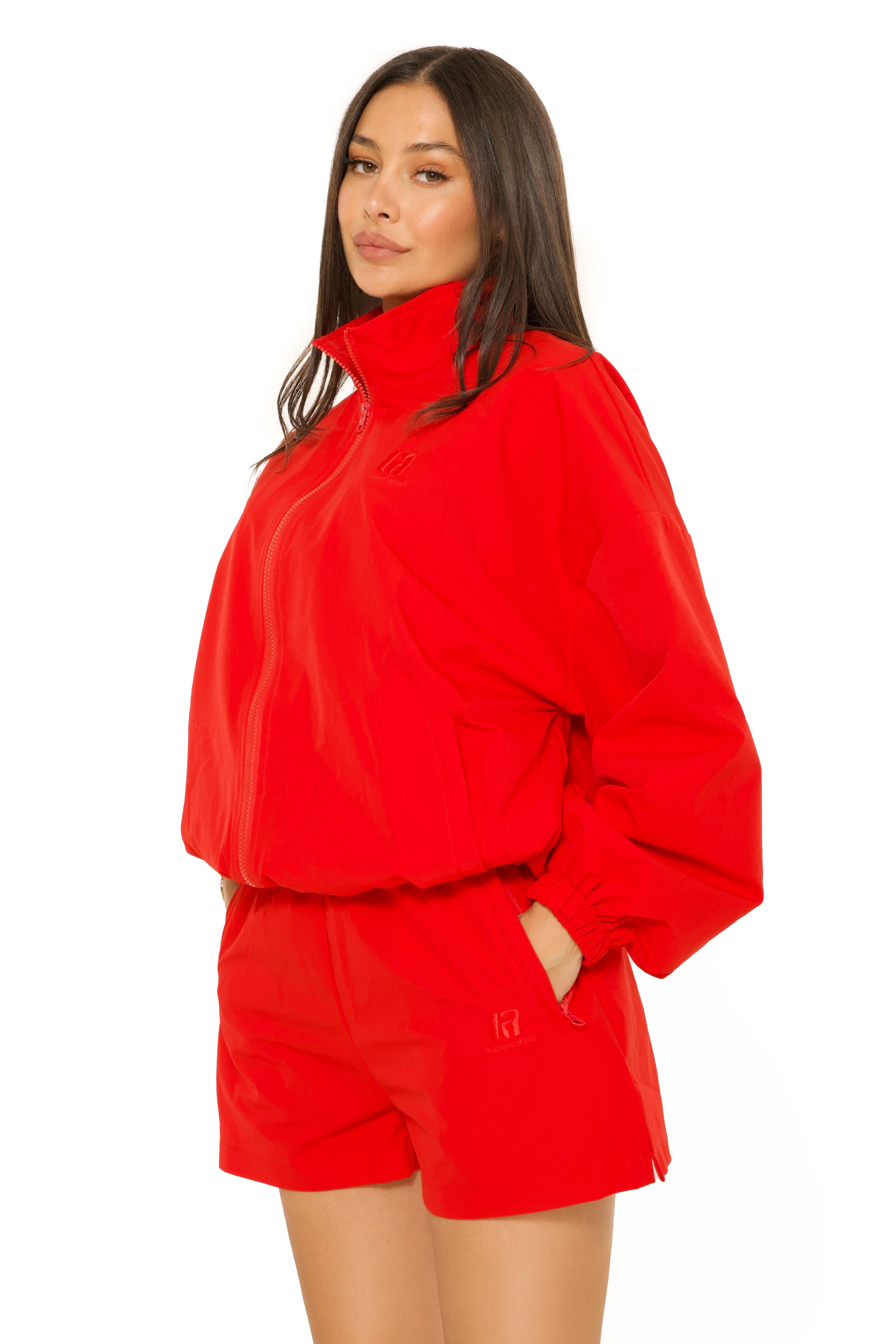 LA Official Embroidered Short Red