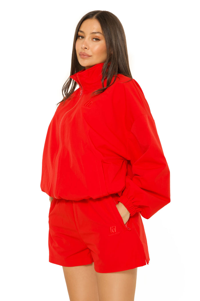 LA Official Embroidered Short Red