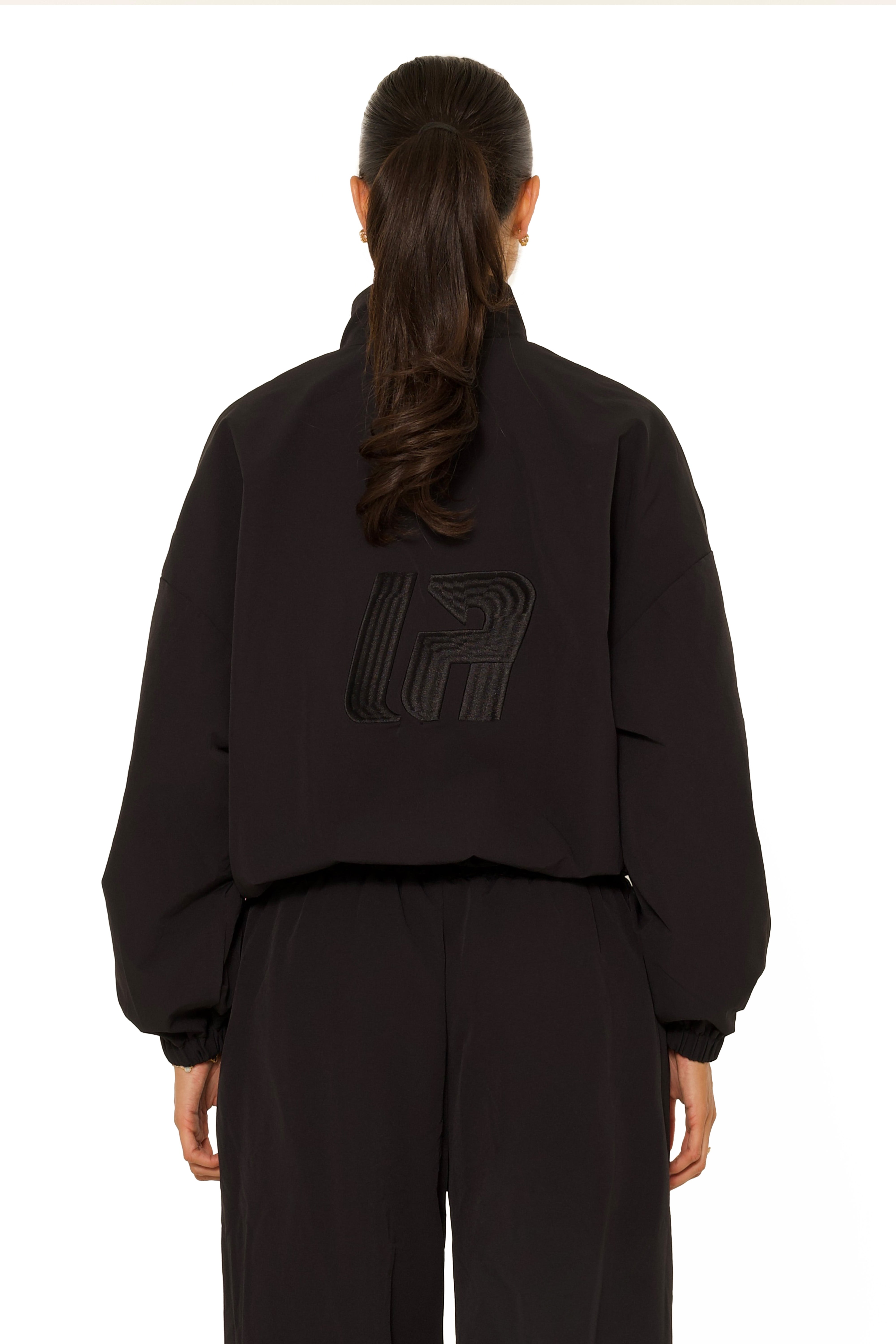 LA Official Embroidered Zip Up Jacket Black
