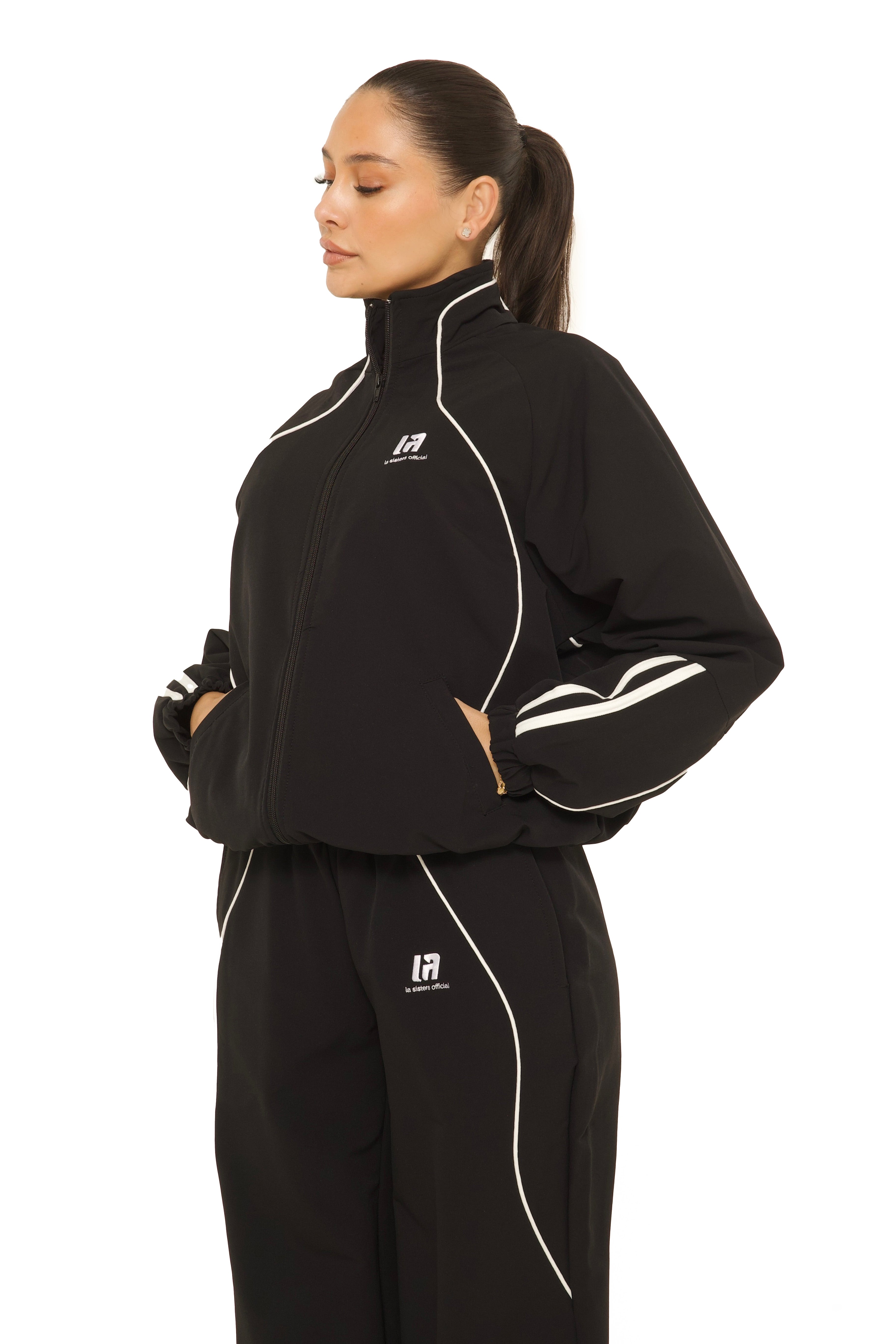 LA Official Zip Up Jacket Black