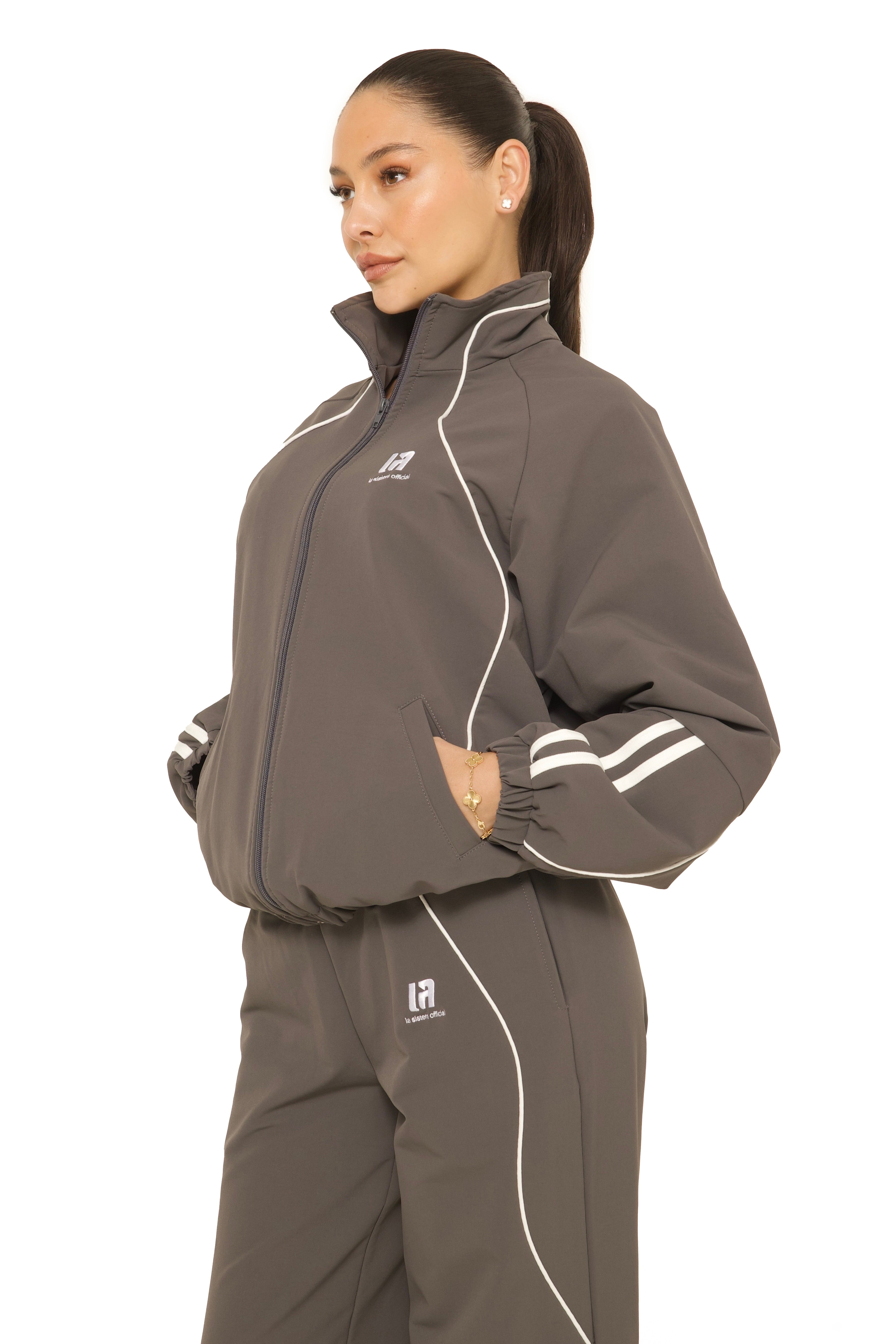 LA Official Zip Up Jacket Grey