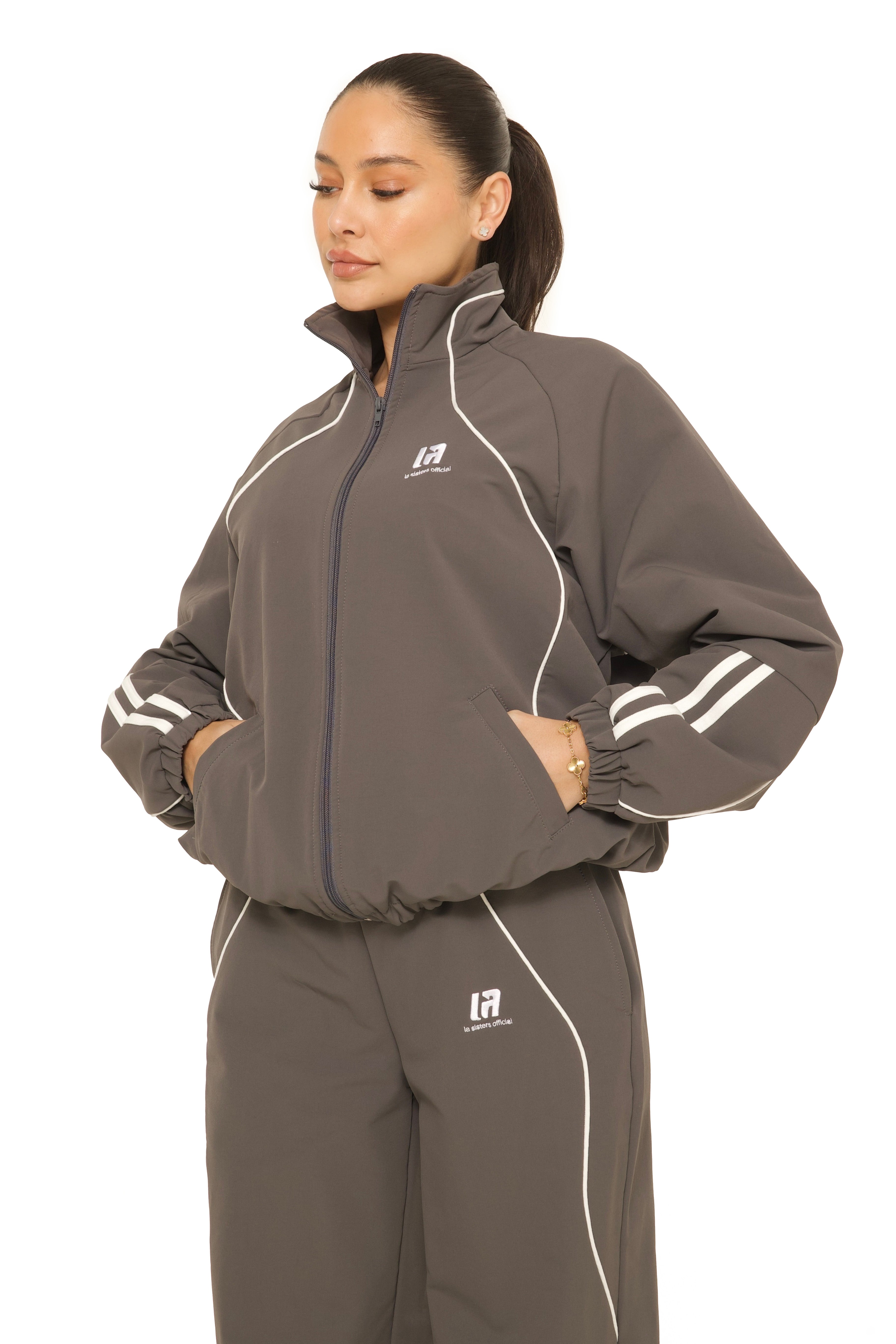 LA Official Zip Up Jacket Grey