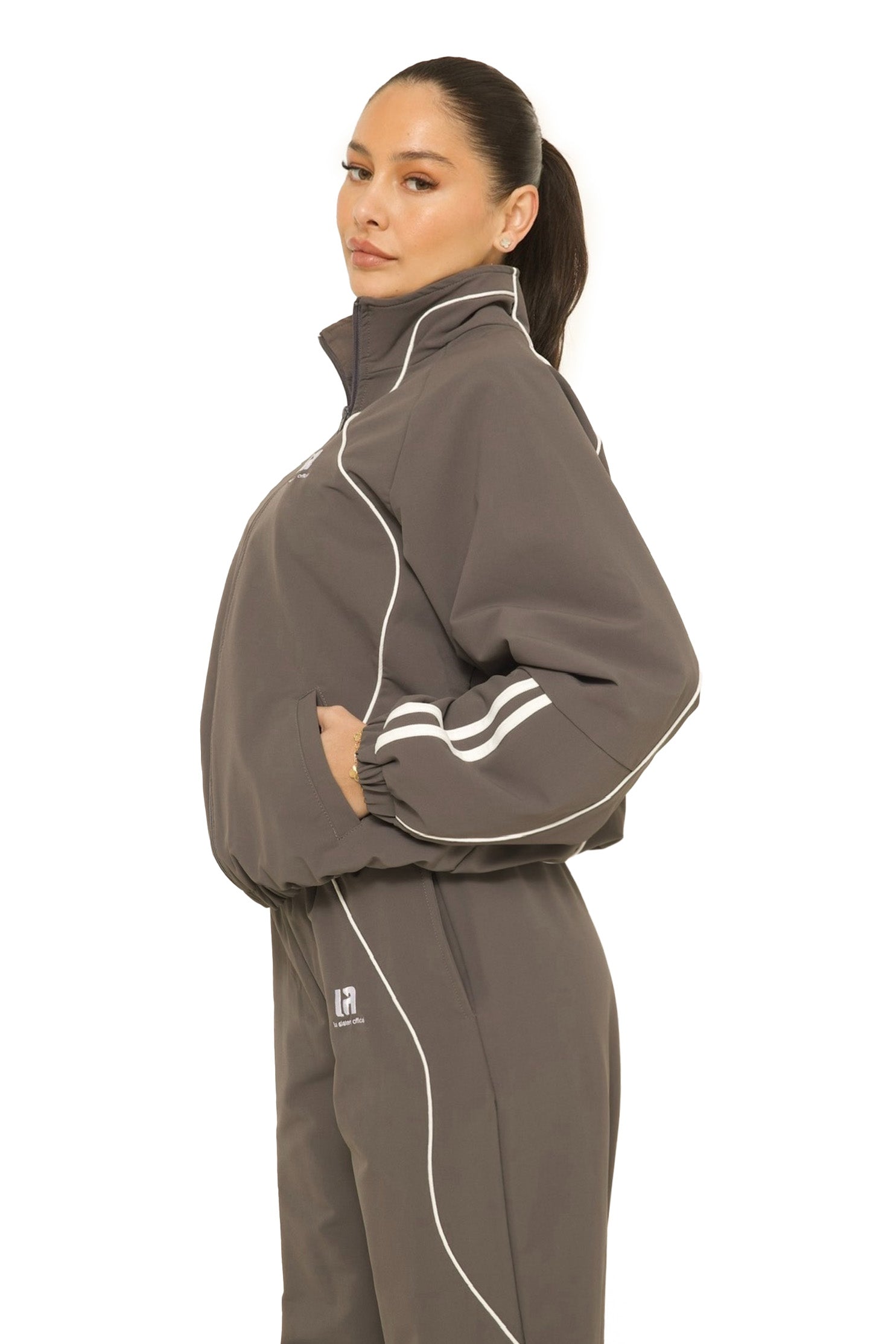 LA Official Zip Up Jacket Grey