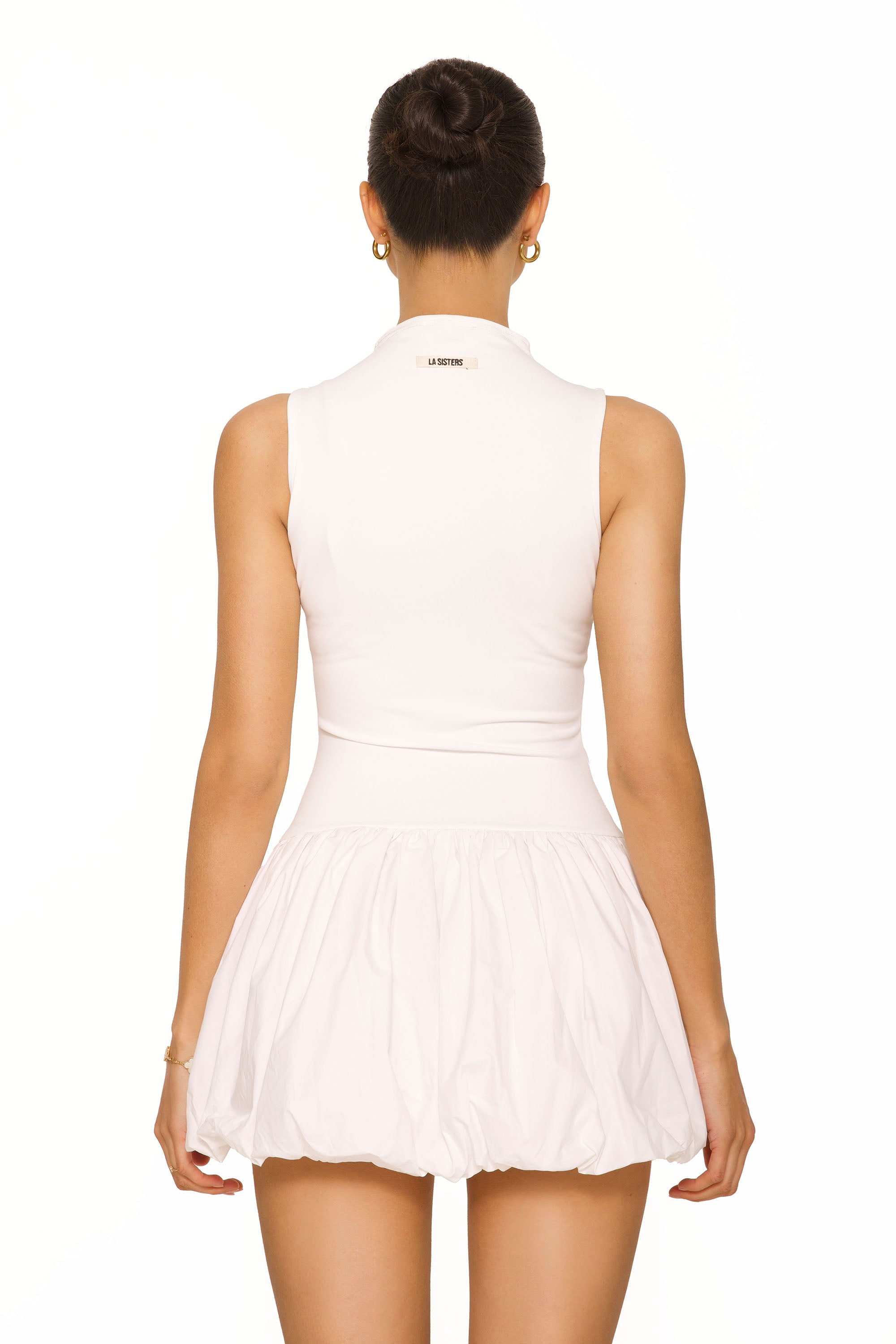 Mini Bubble Dress White