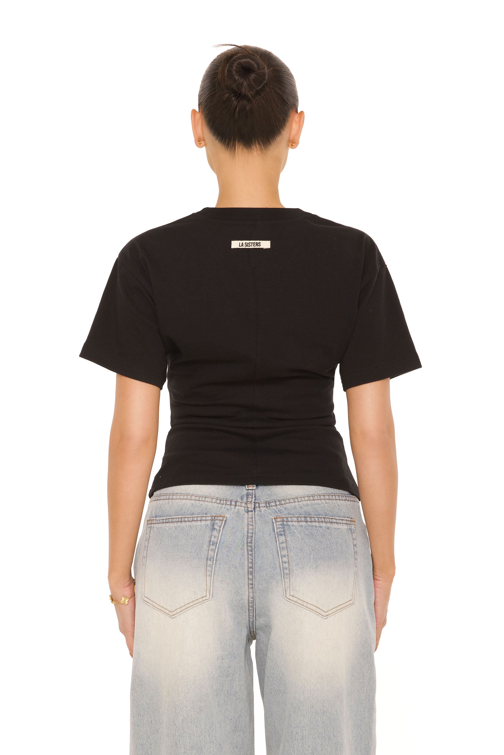 Oversized Waist Tee Black