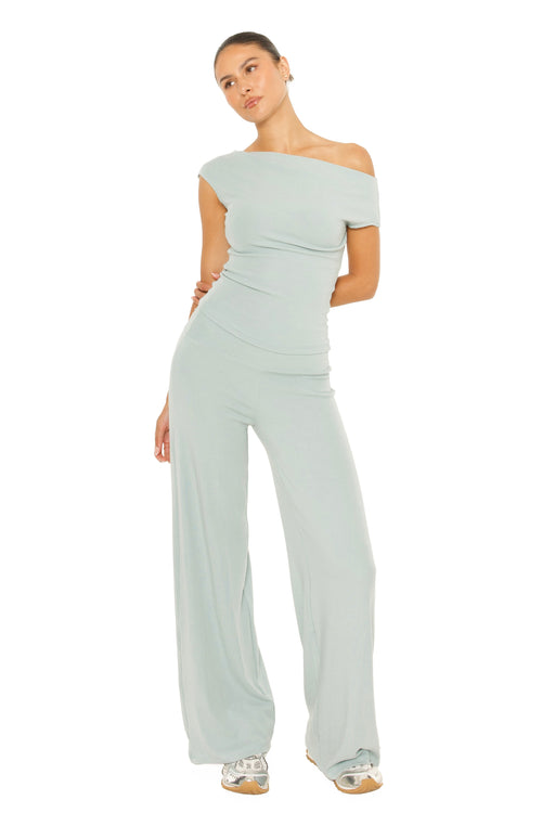 Wide Leg Lounge Pants Sage