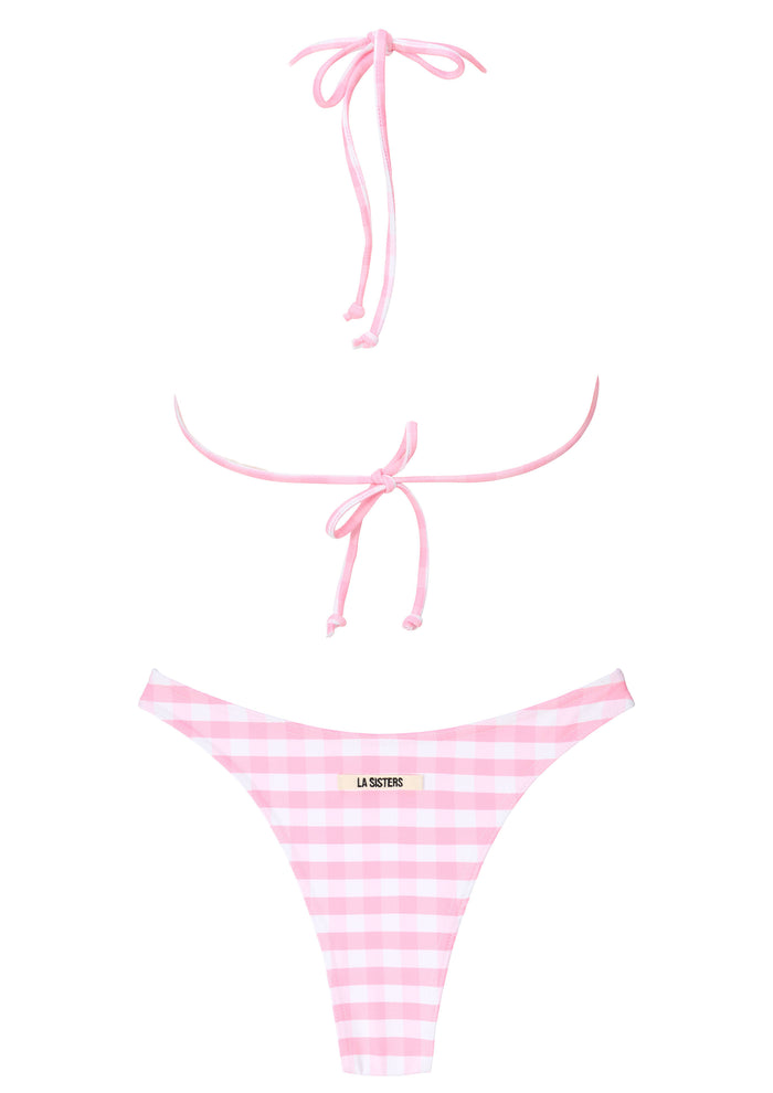Checked Bikini Pink