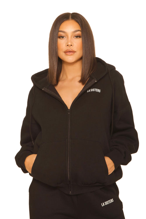 Essential Zipper Hoodie 2.0 Black