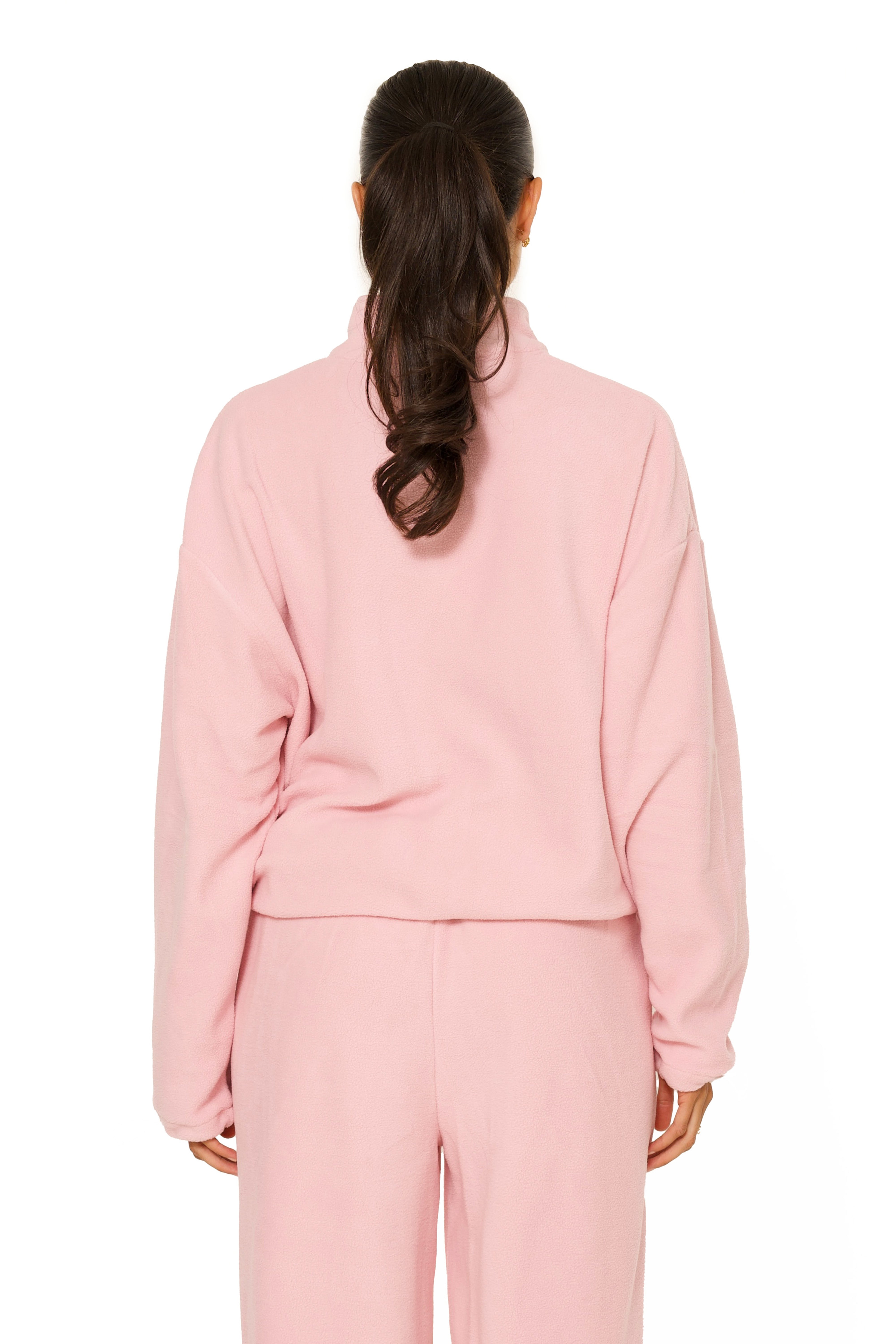 Fleece Zip Up Jacket Pink
