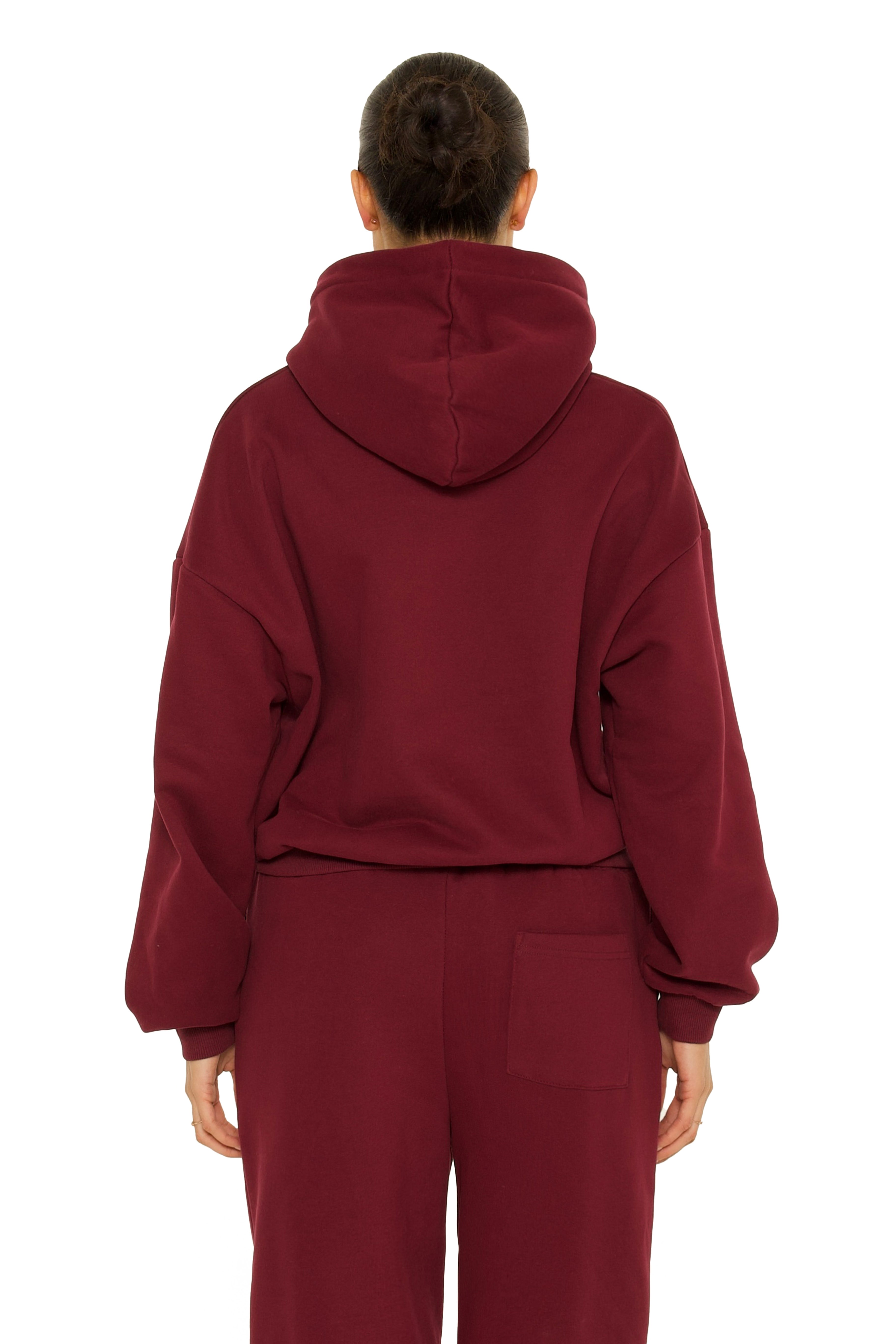 Melrose Hoodie Burgundy