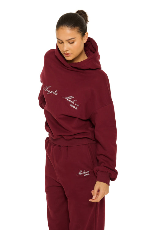Melrose Hoodie Burgundy