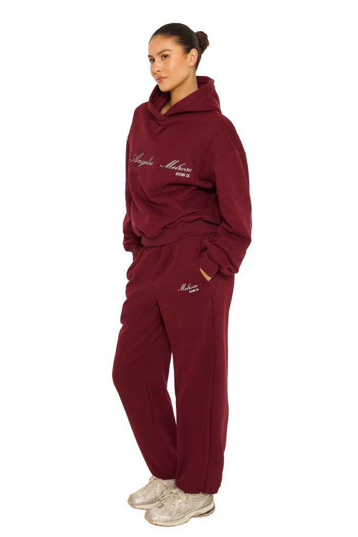 Melrose Sweatpants Burgundy