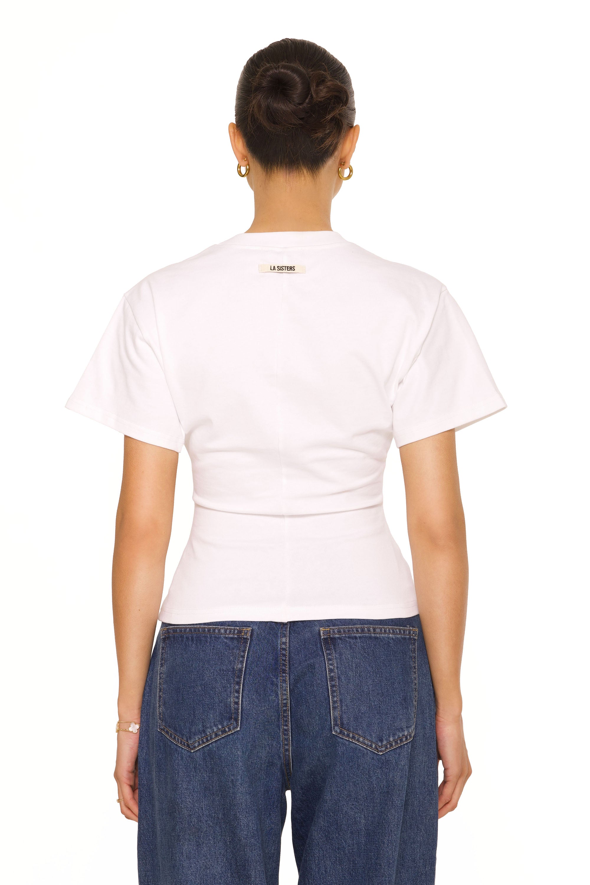Oversized Waist Tee White