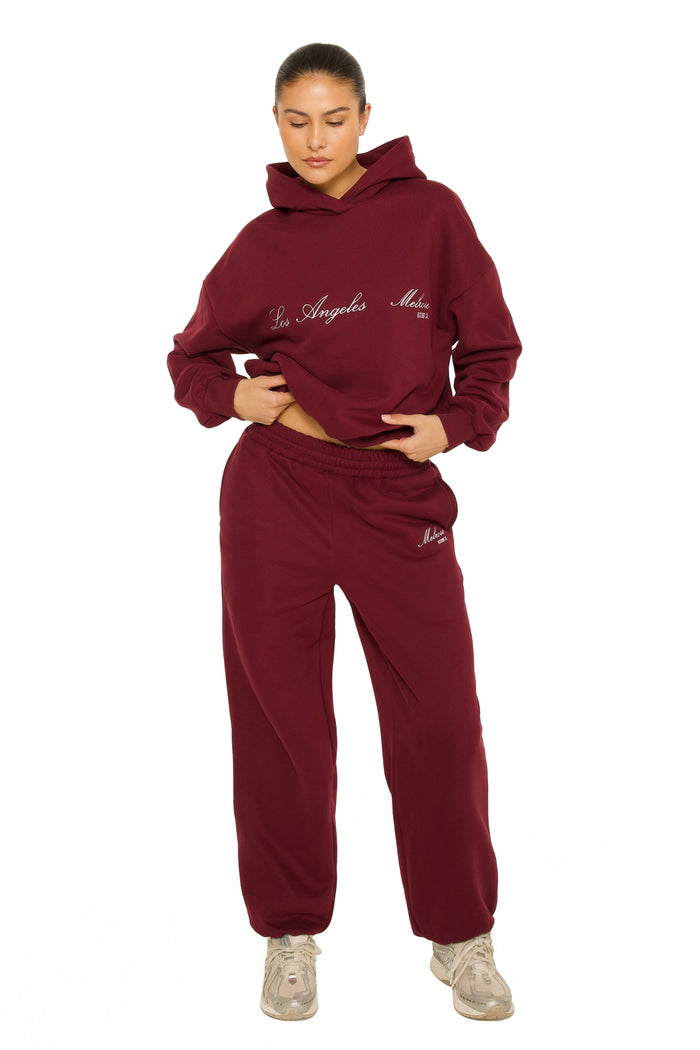 Melrose Sweatpants Burgundy