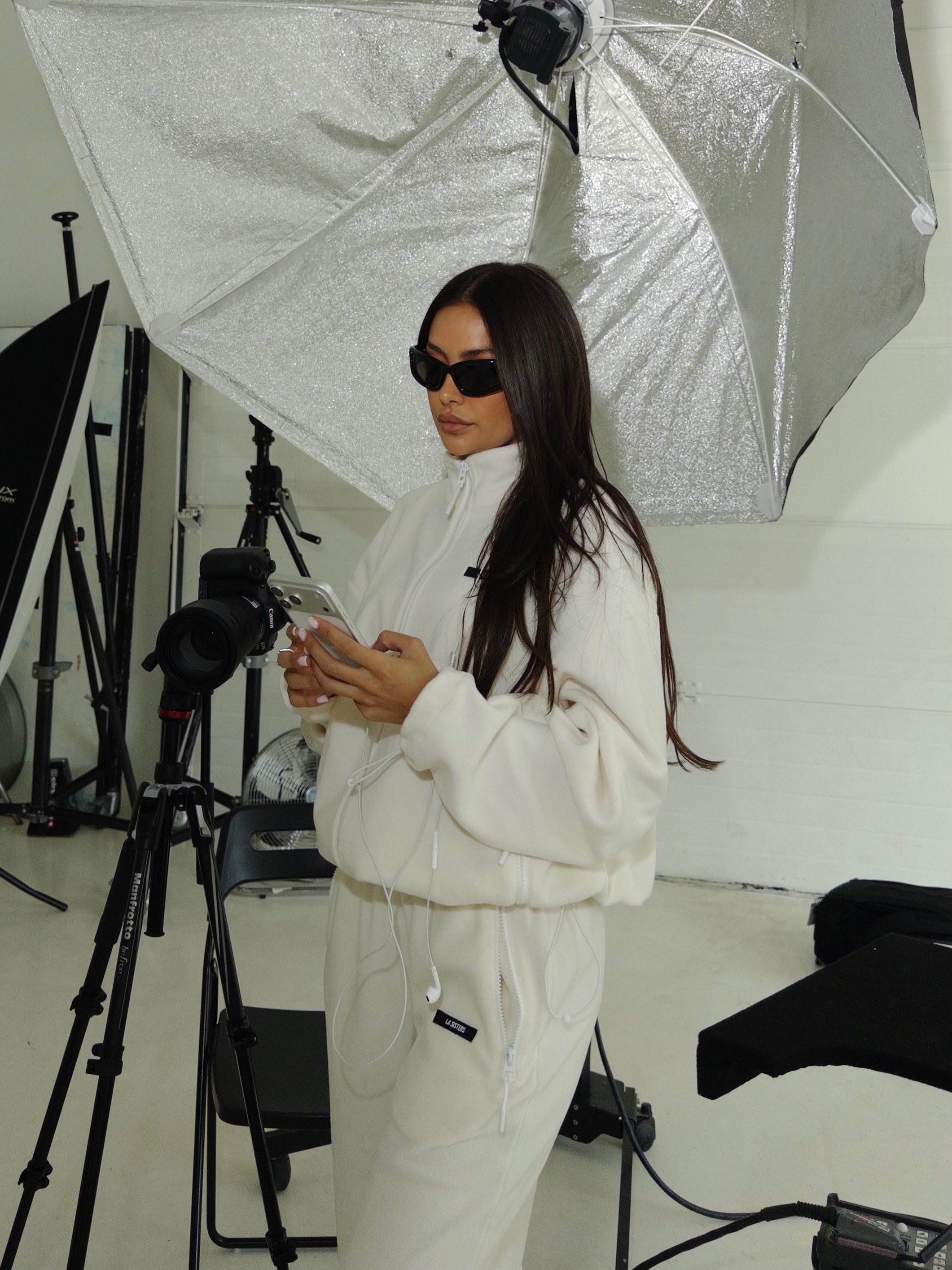 Fleece Zip Up Jacket Cream
