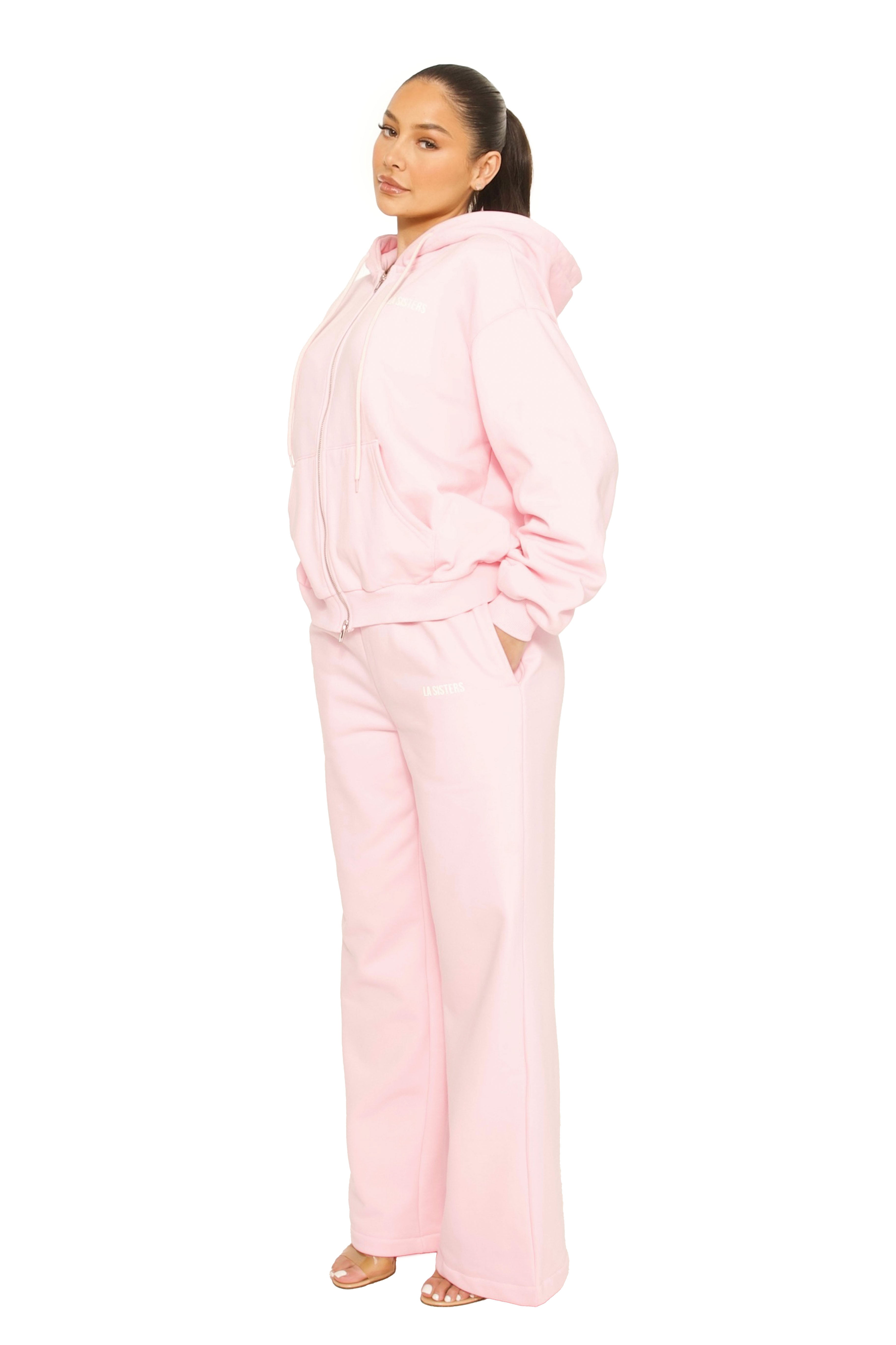 Essential Straight Leg Sweatpants Pink