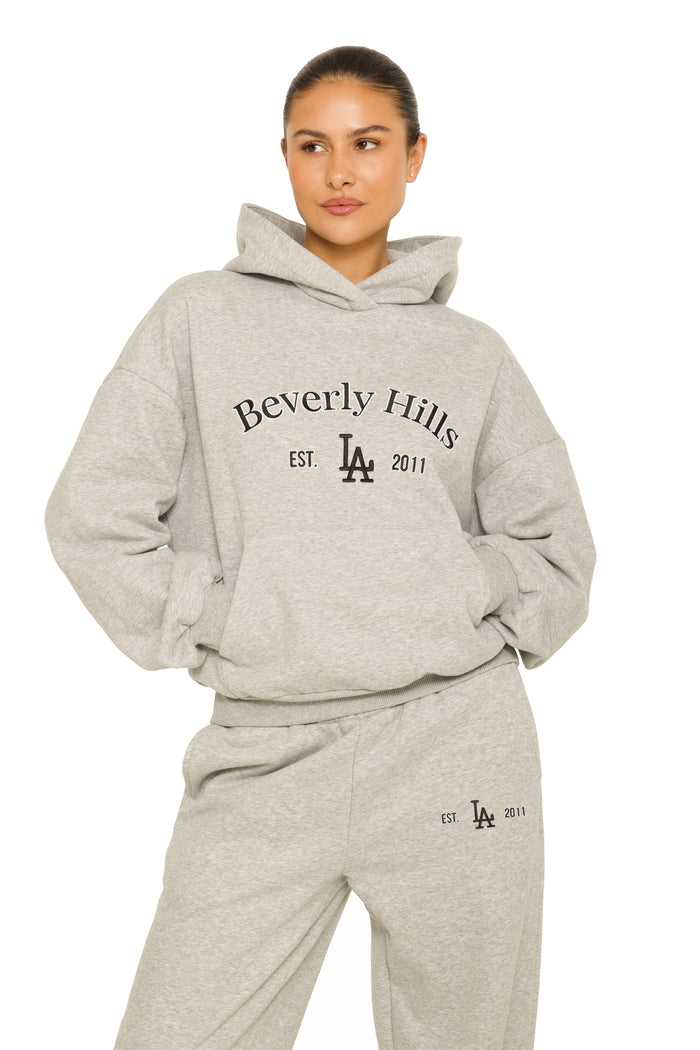 Beverly Hills Hoodie Grey
