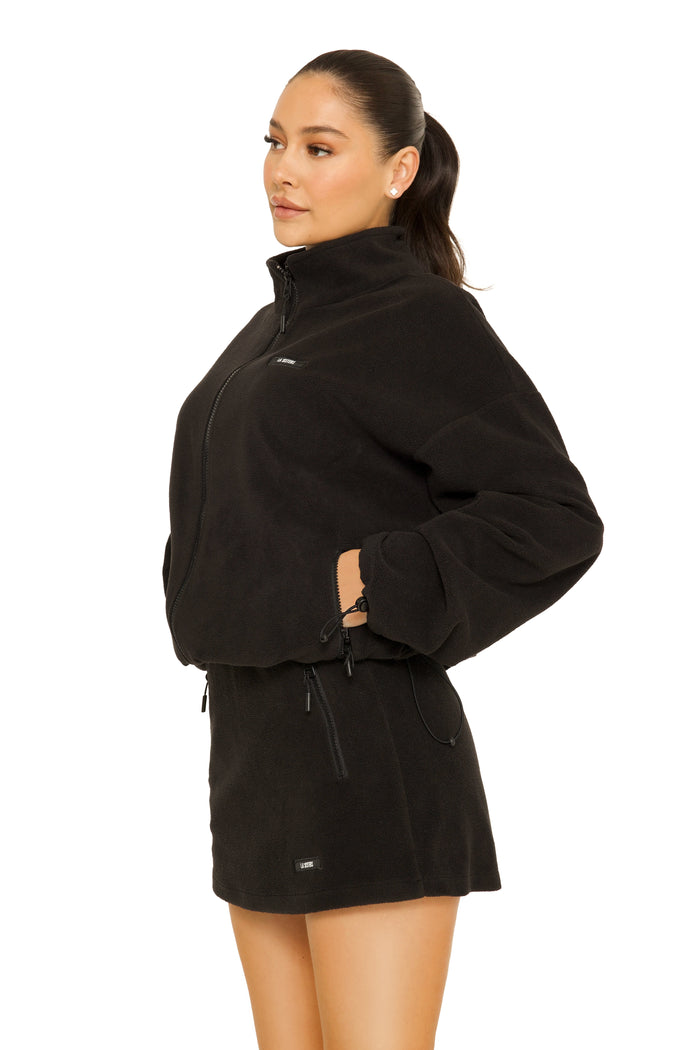 Fleece Mini Skirt Black