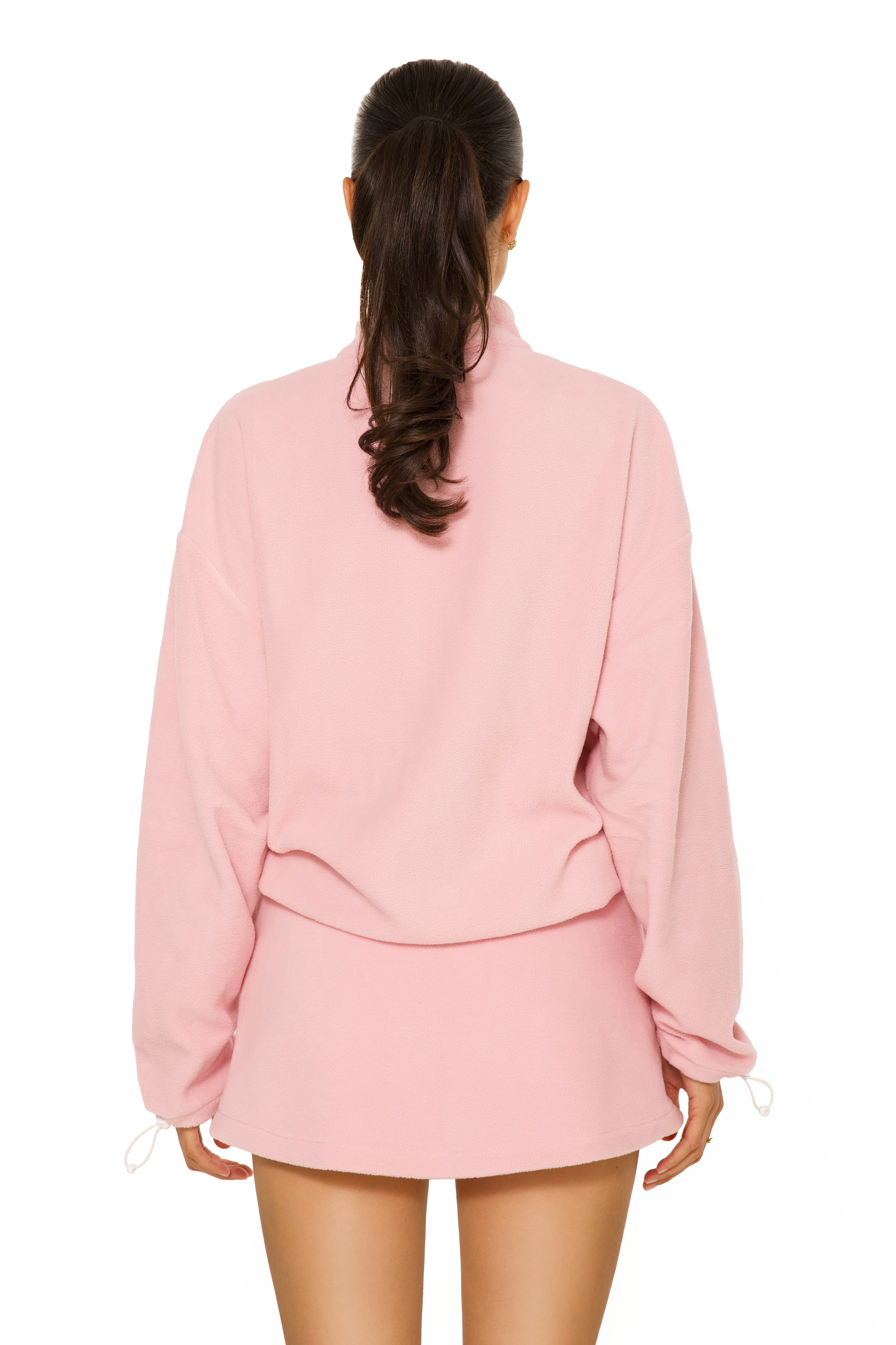 Fleece Mini Skirt Pink