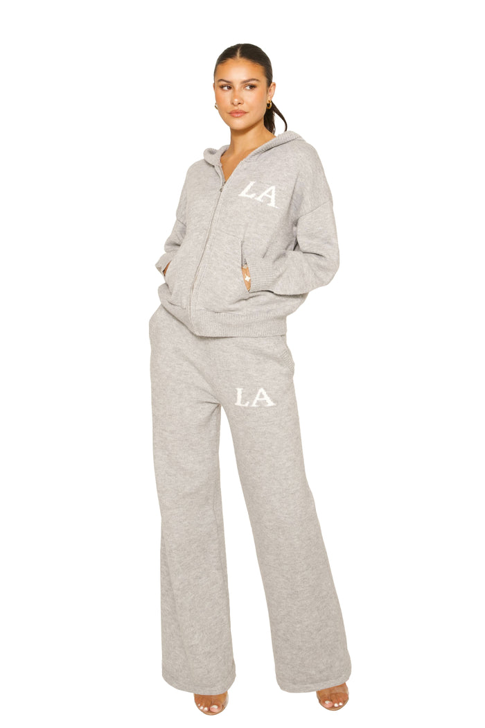 Knitted LA Tracksuit Grey