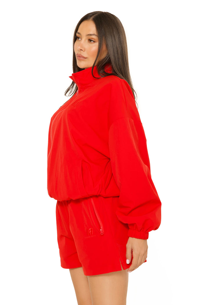 LA Official Embroidered Short Red