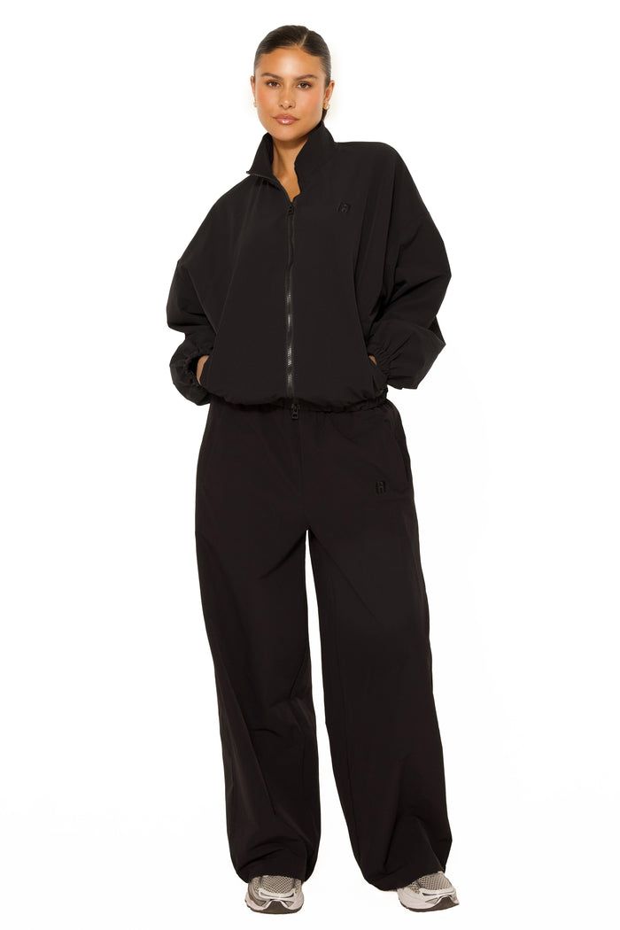 LA Official Embroidered Track Pants Black