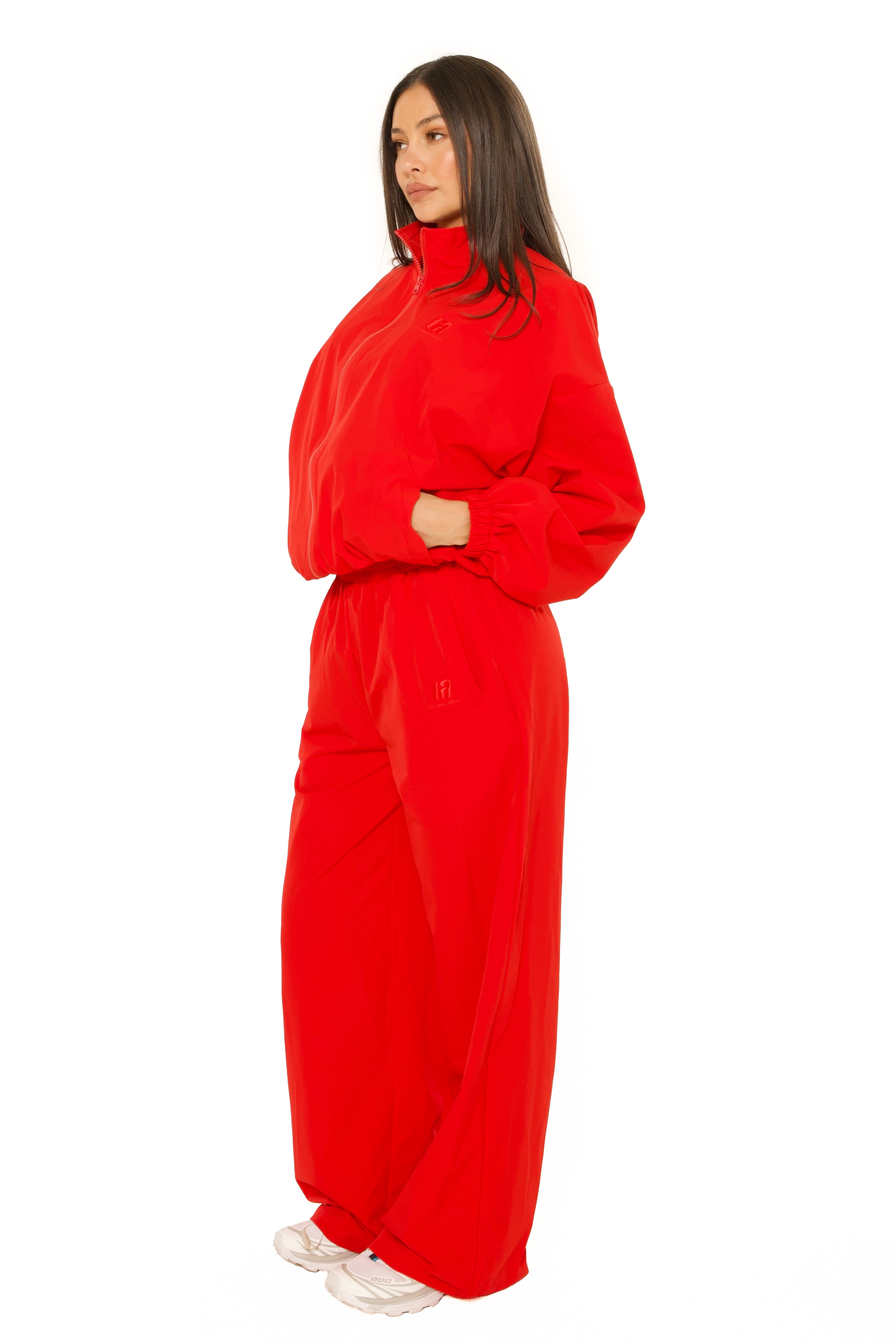 LA Official Embroidered Track Pants Red