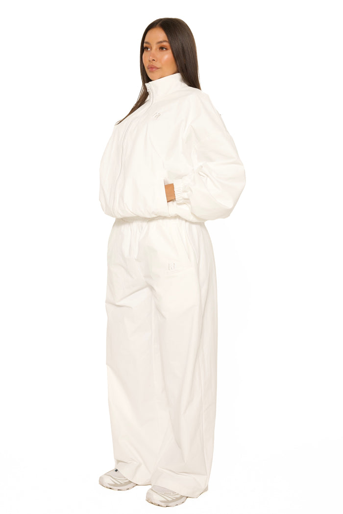 LA Official Embroidered Track Pants White