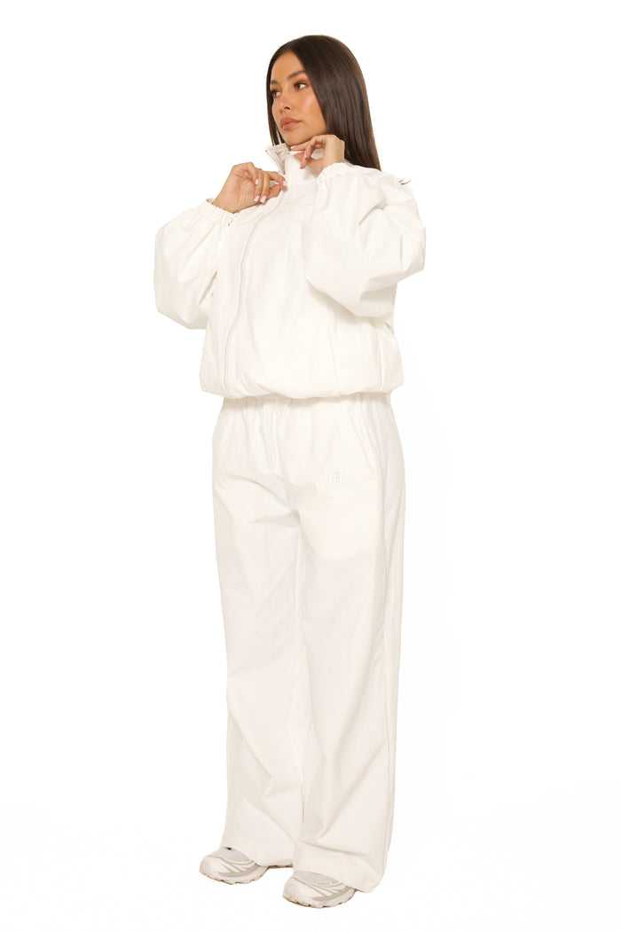 LA Official Embroidered Track Pants White