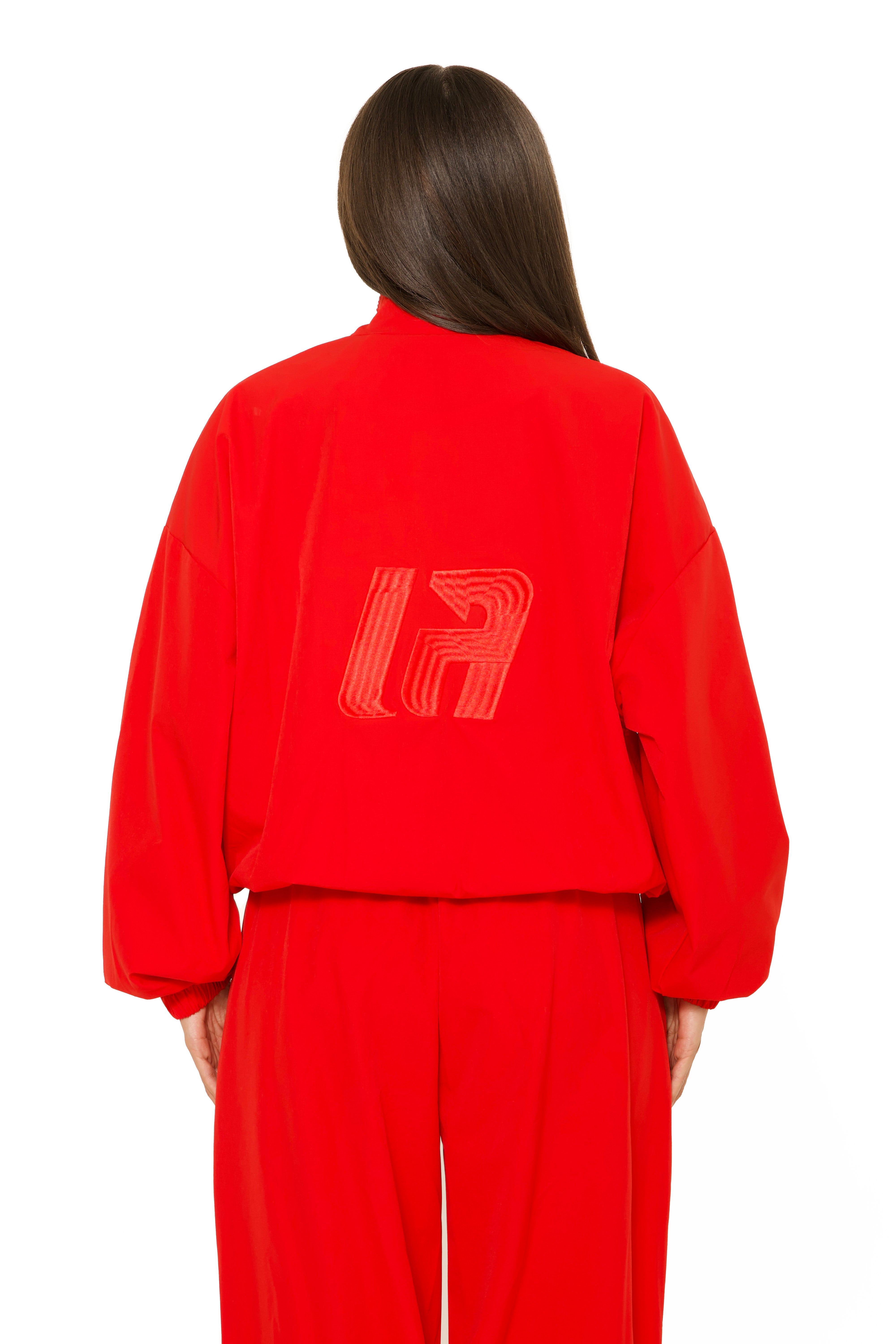 LA Official Embroidered Zip Up Jacket Red