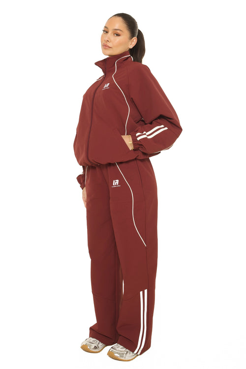 LA Official Track Pants Burgundy