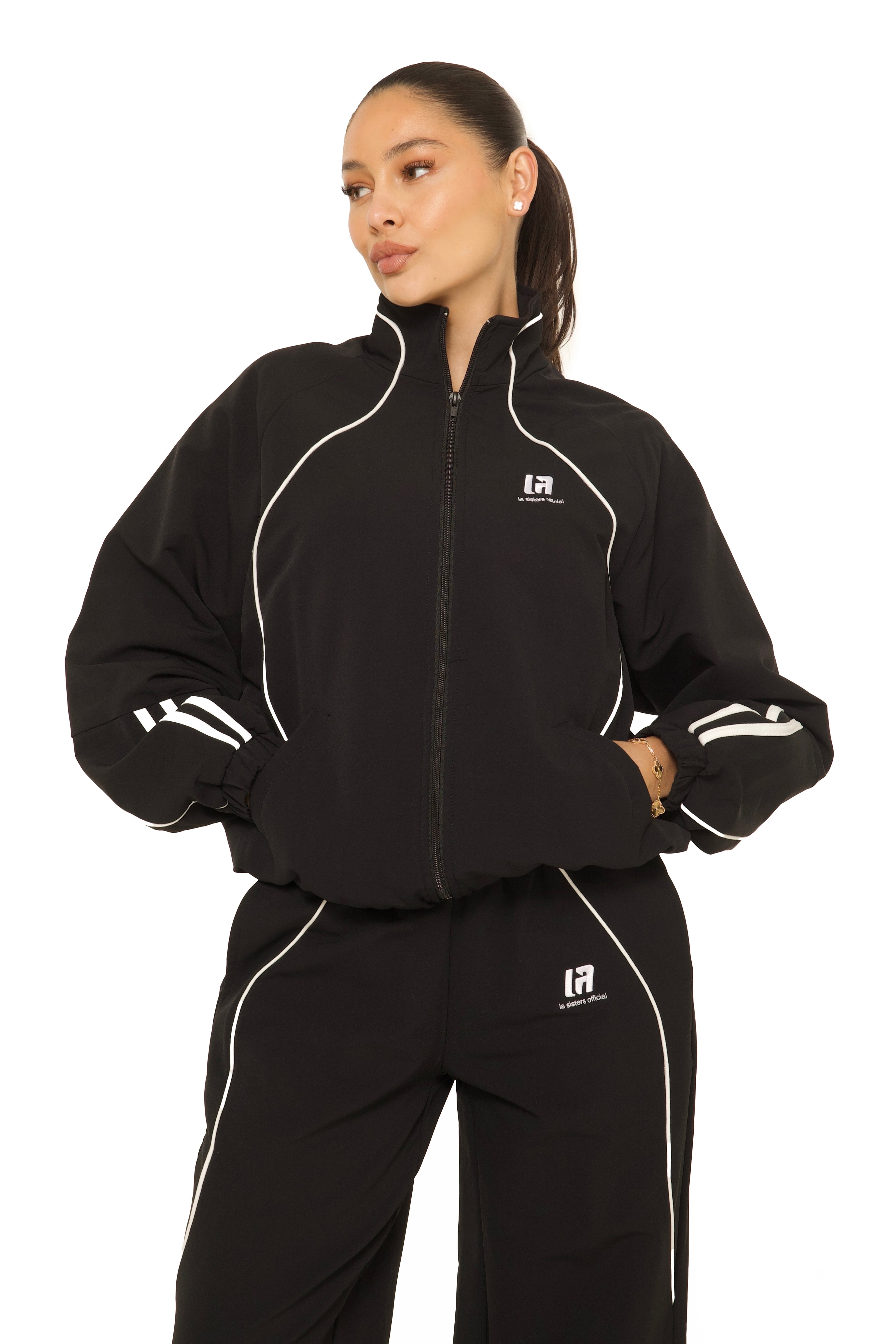 LA Official Zip Up Jacket Black