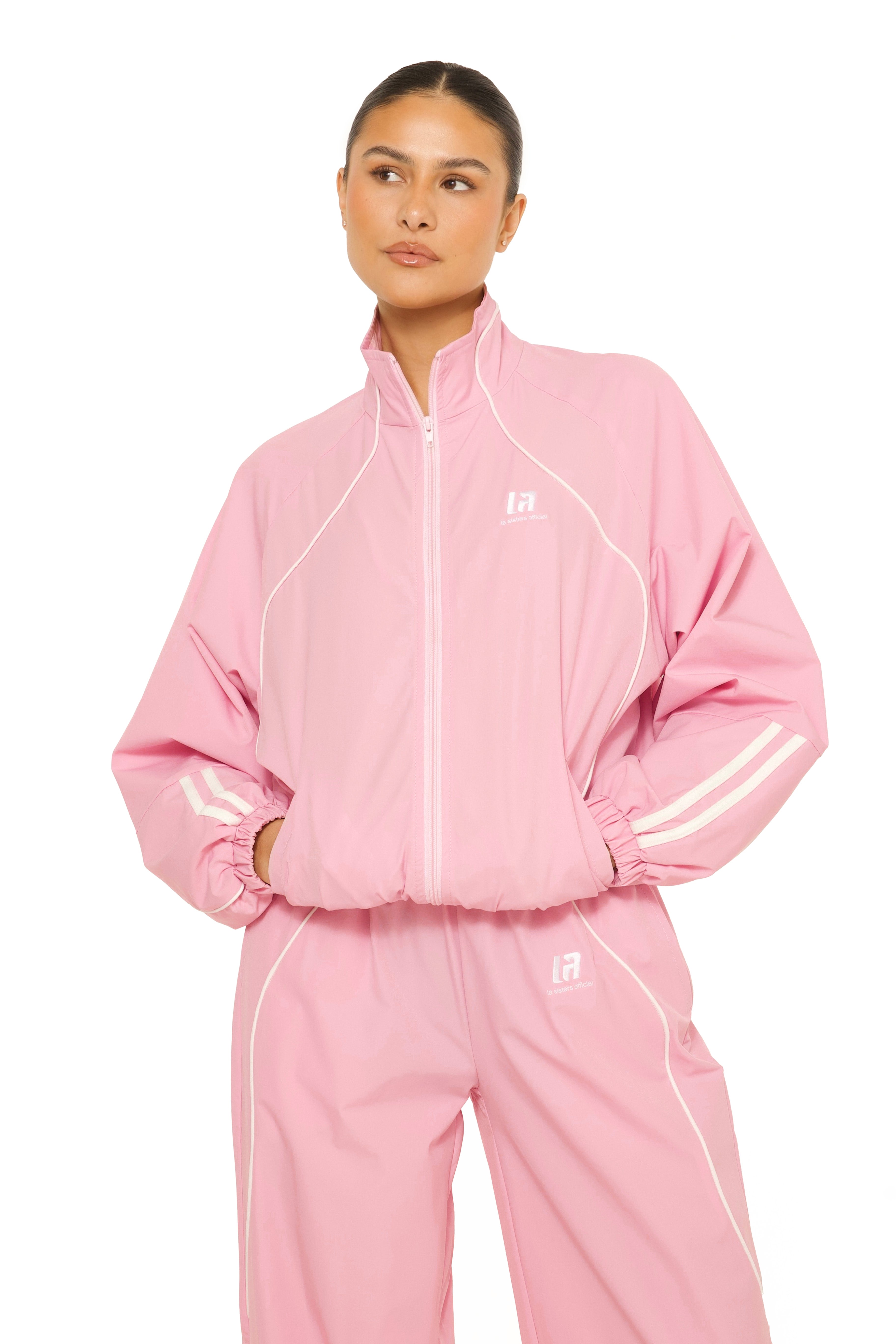 LA Official Zip Up Jacket Pink