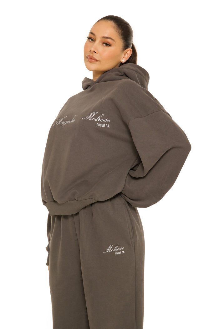 Melrose Hoodie Charcoal Grey