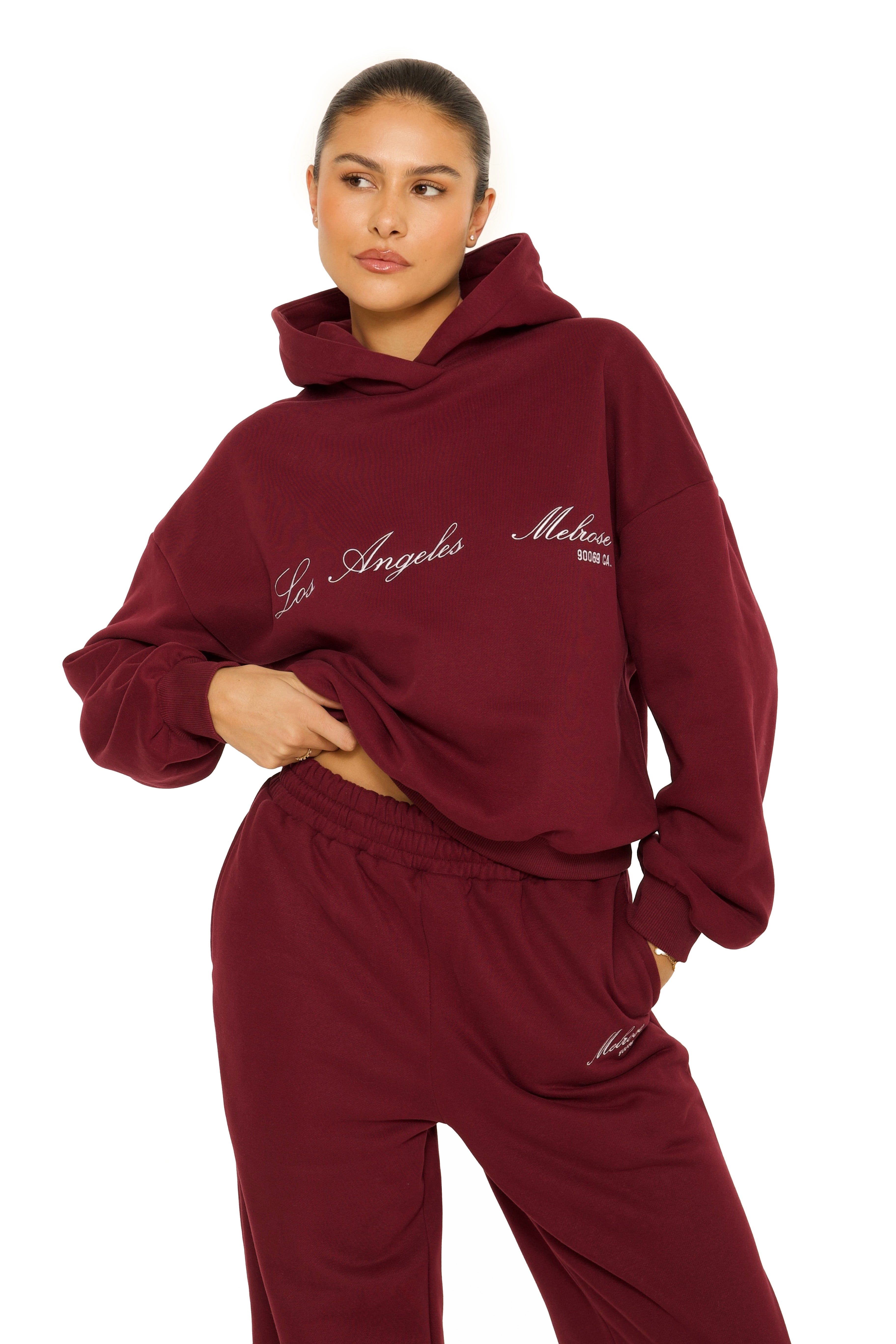 Melrose Hoodie Burgundy