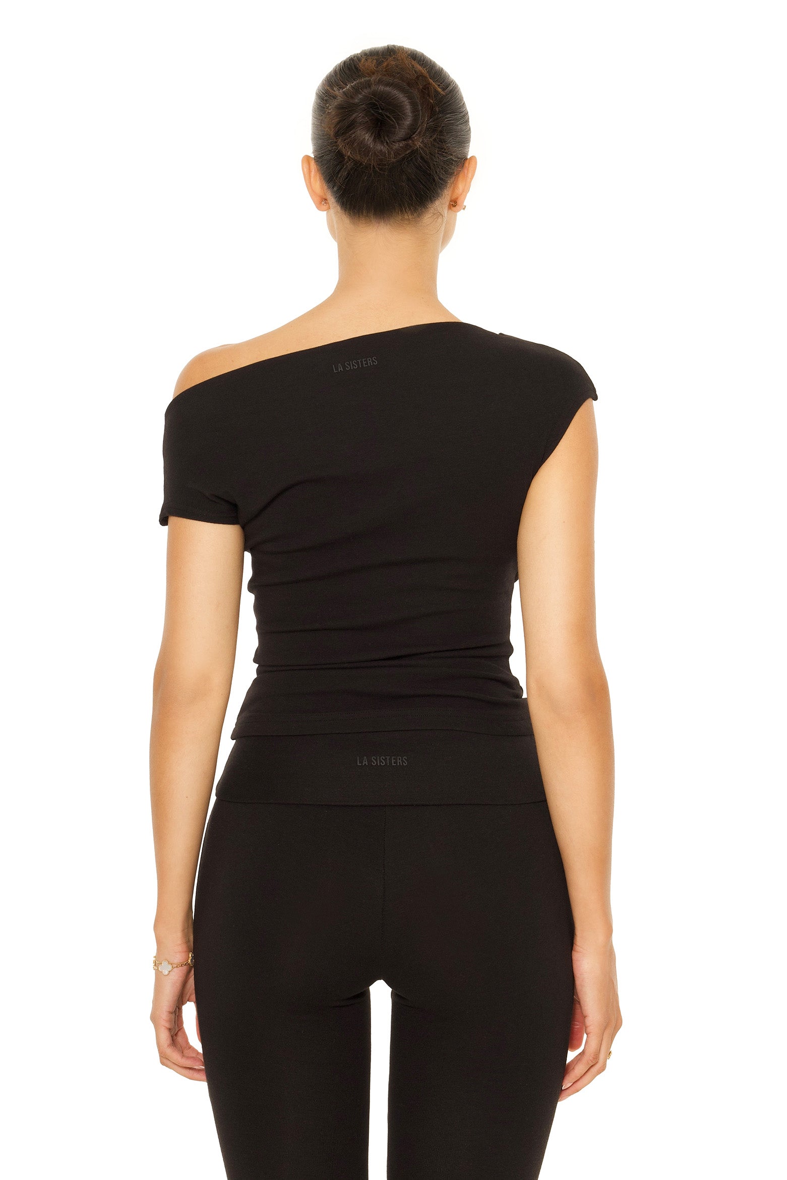 Off Shoulder Lounge Top Black