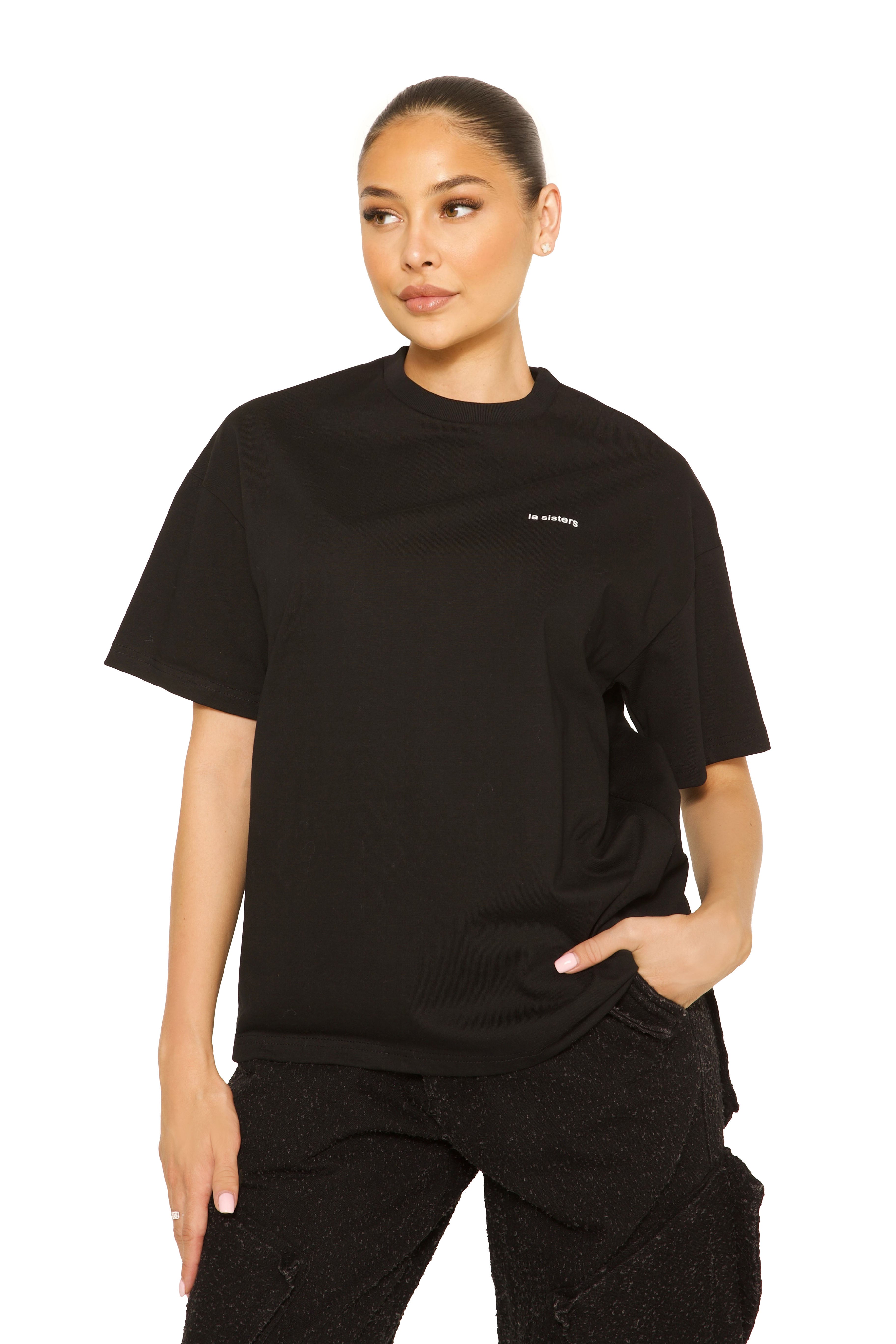 Signature Oversized Tee Black