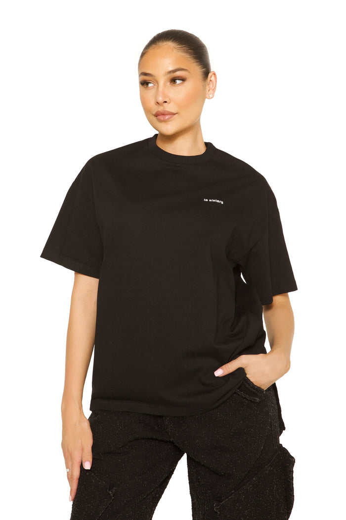 Signature Oversized Tee Black