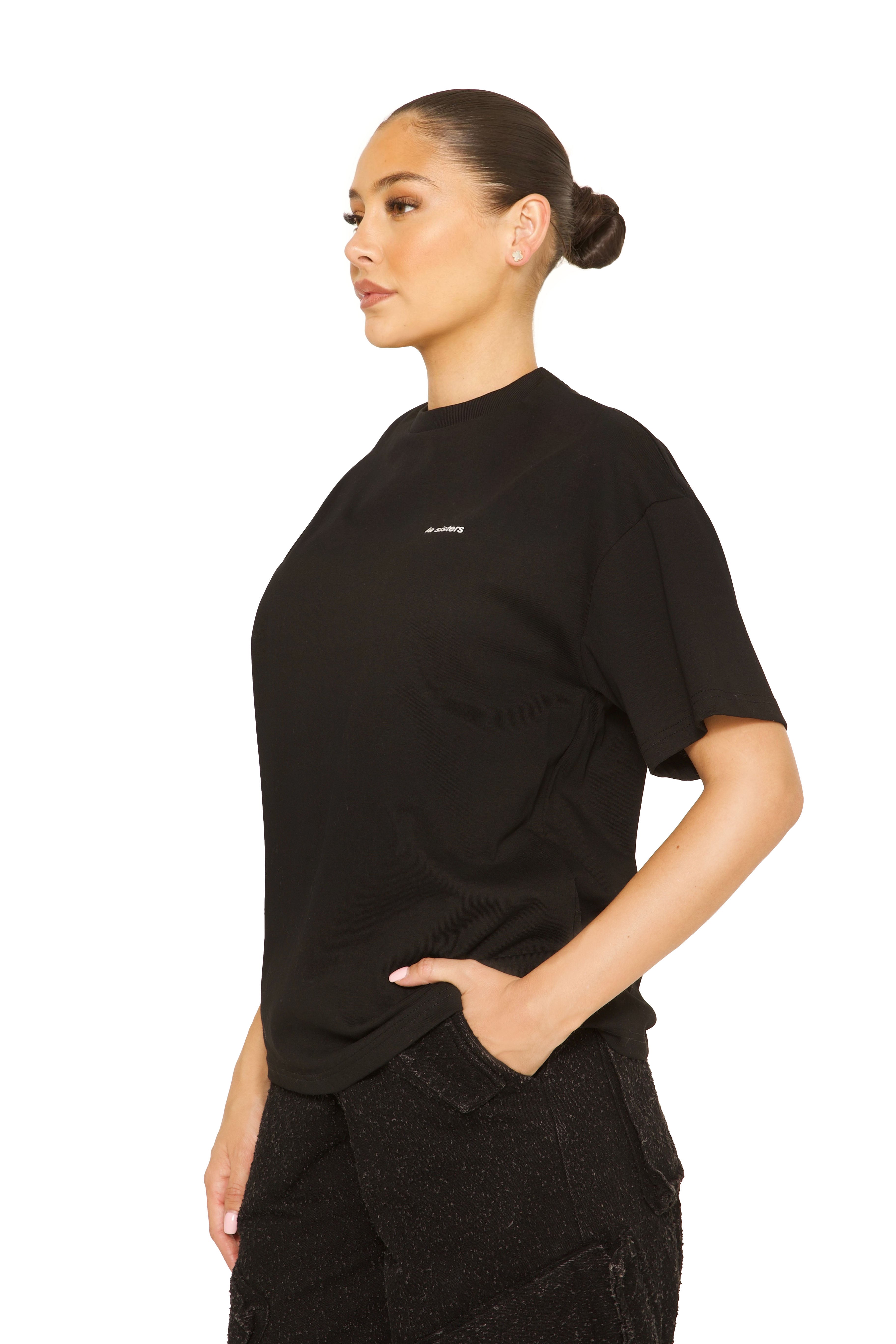 Signature Oversized Tee Black