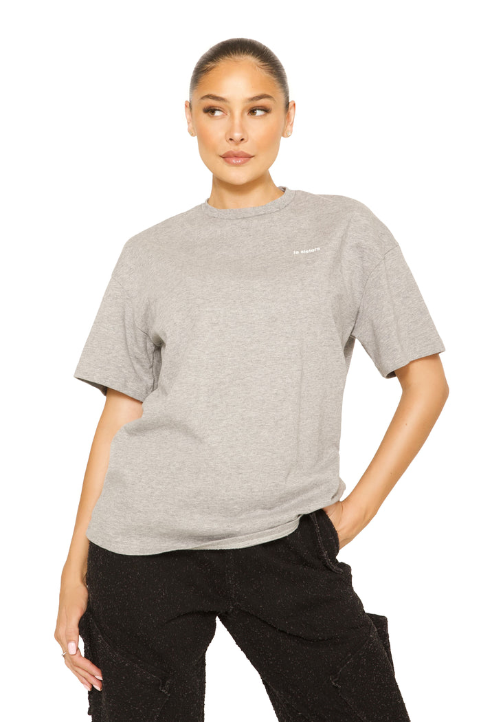 Signature Oversized Tee Grey