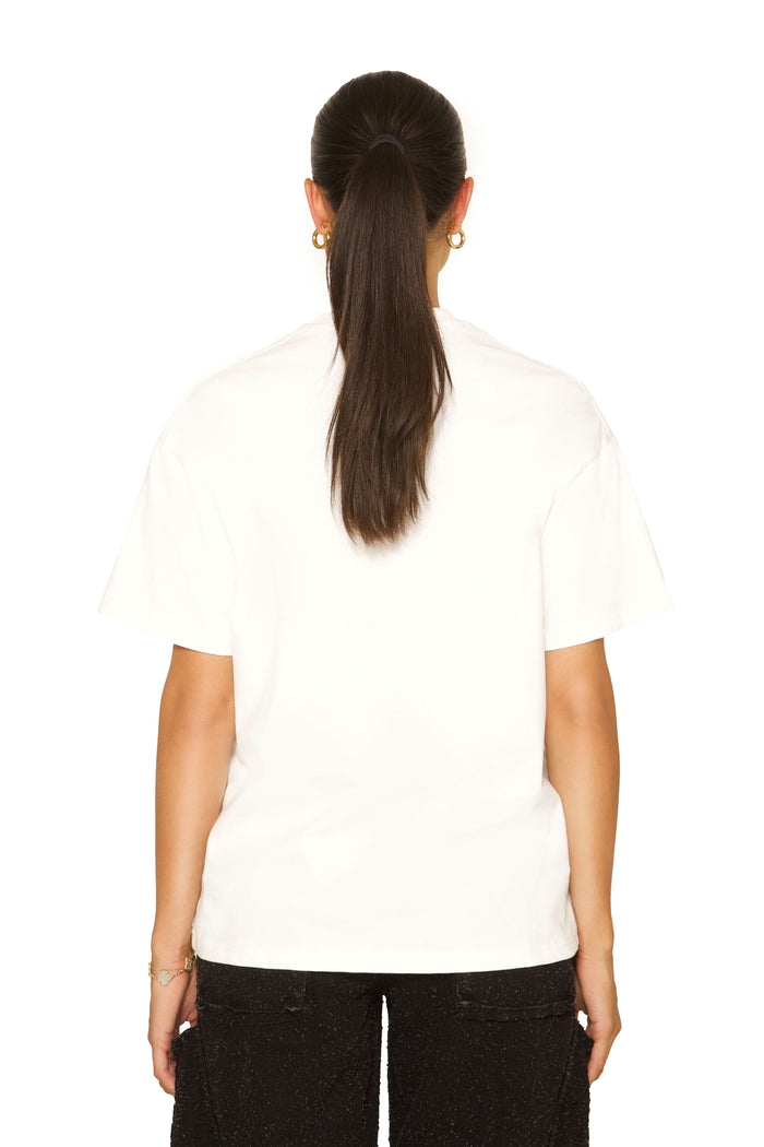 Signature Oversized Tee White