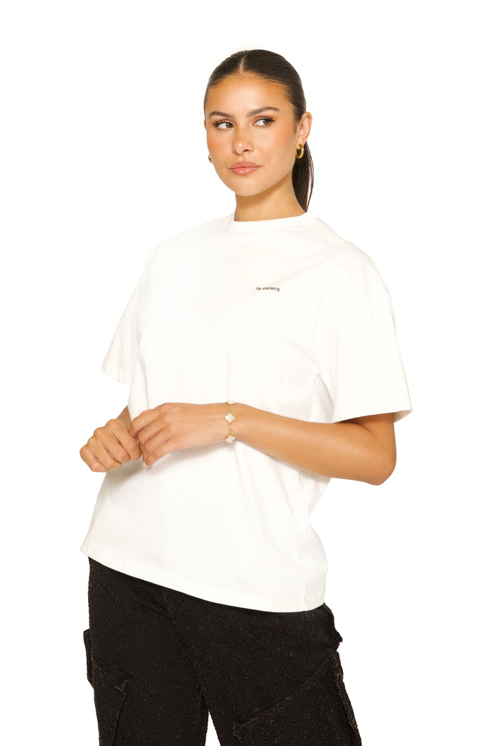 Signature Oversized Tee White