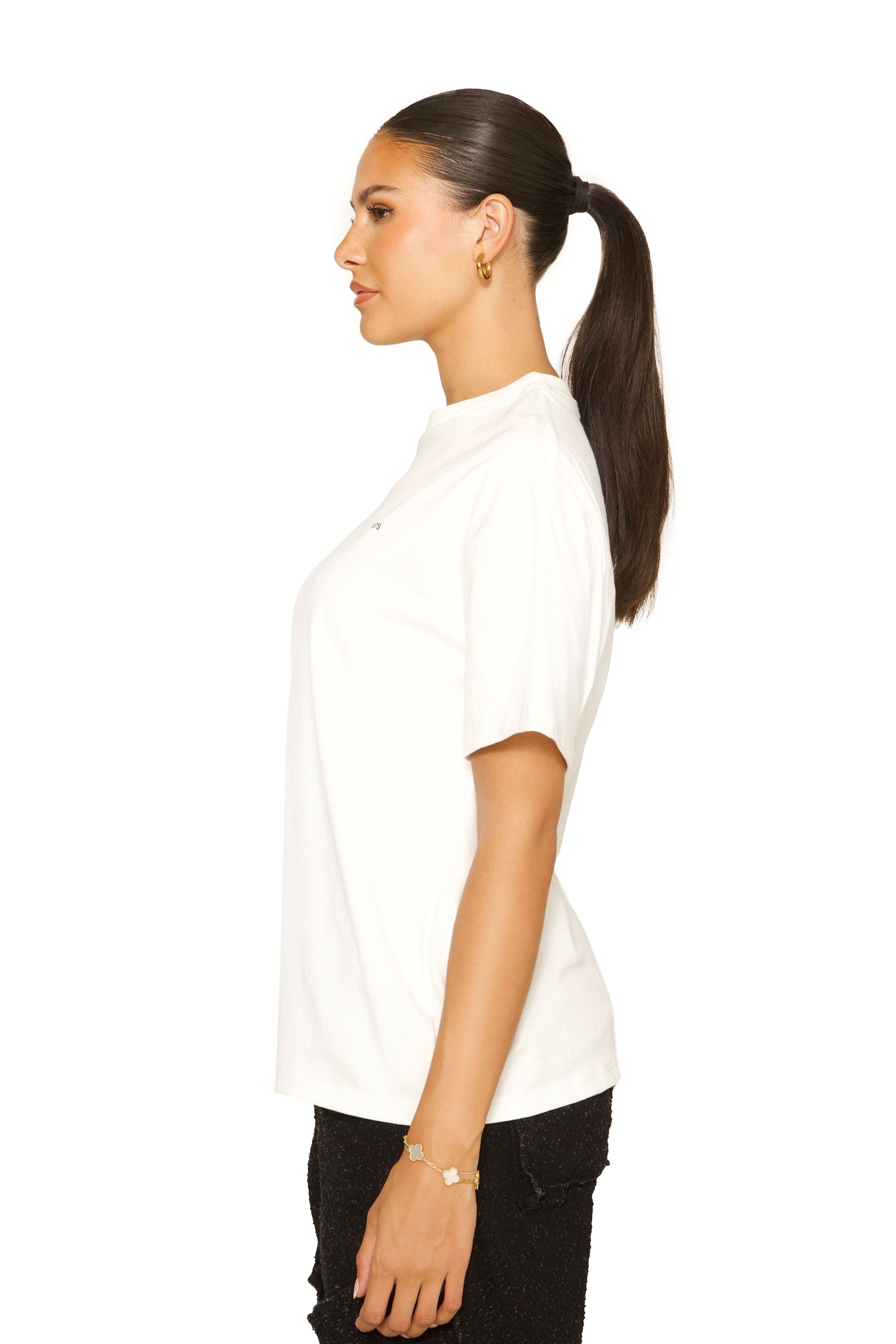 Signature Oversized Tee White