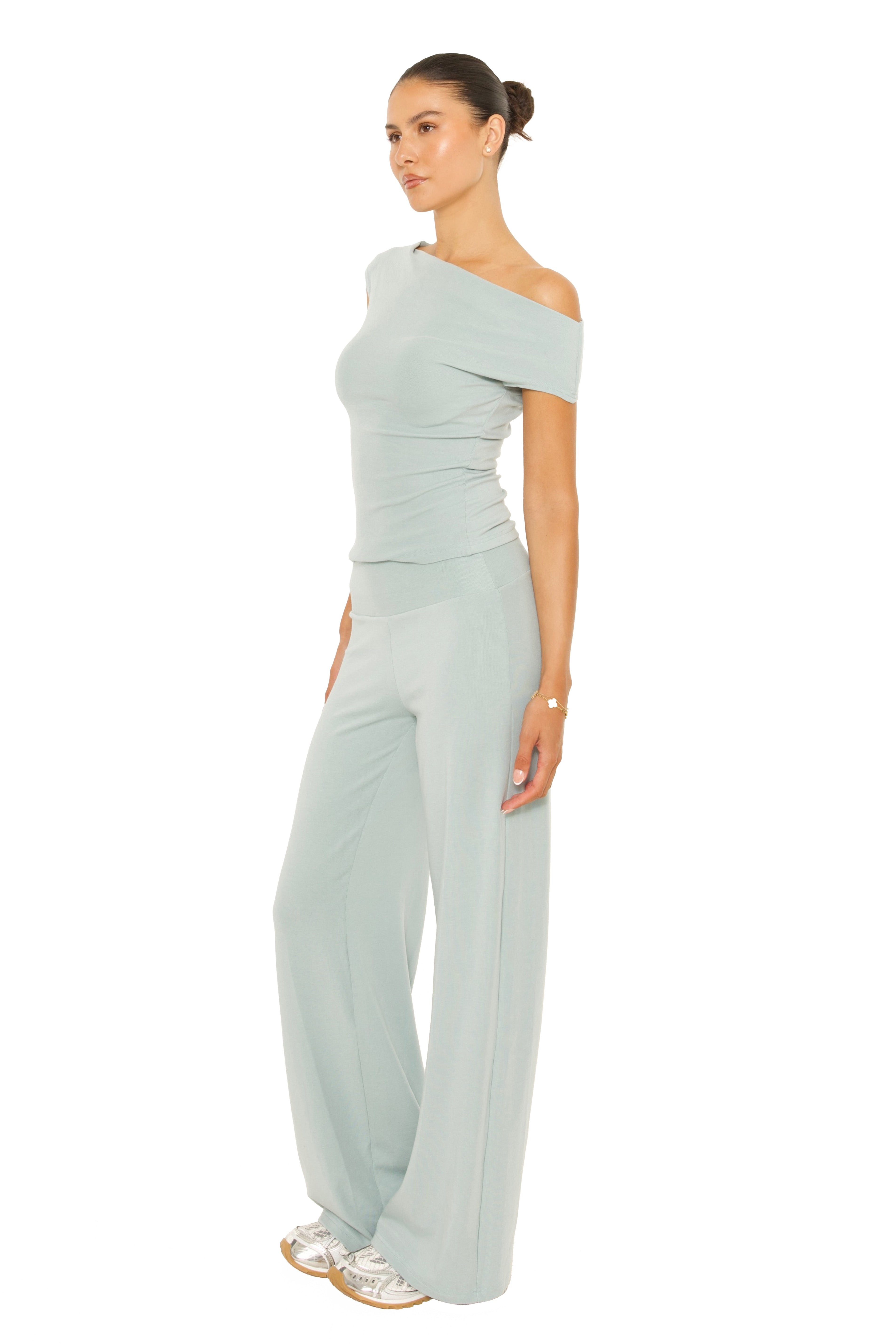 Wide Leg Lounge Pants Sage