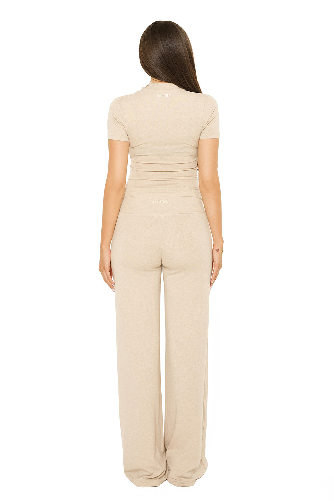 Wide Leg Lounge Pants Beige