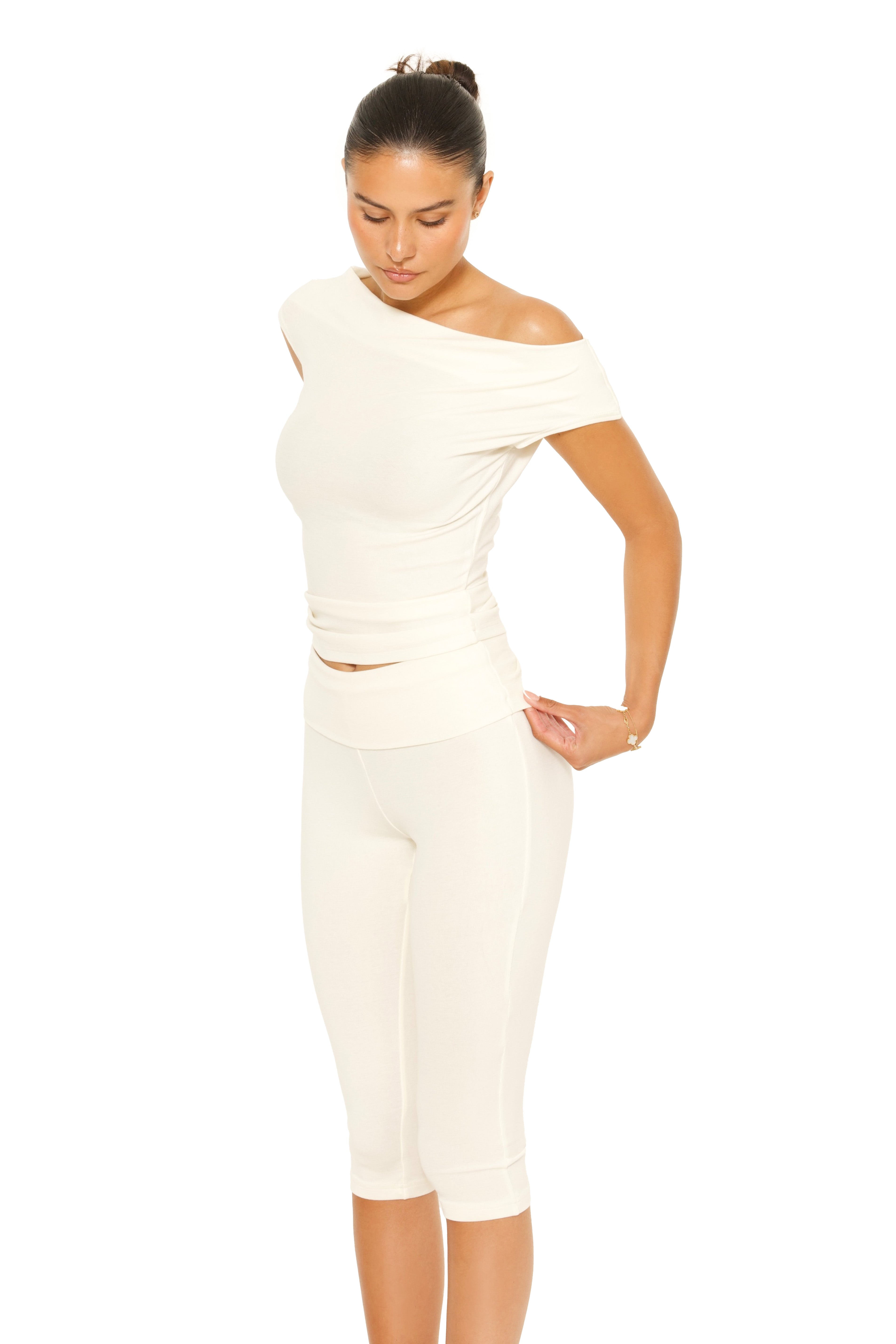 Capri Lounge Pants Cream