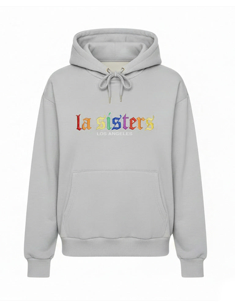 Rainbow Hoodie Grey