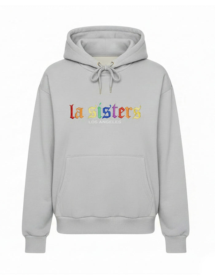 Rainbow Hoodie Grey